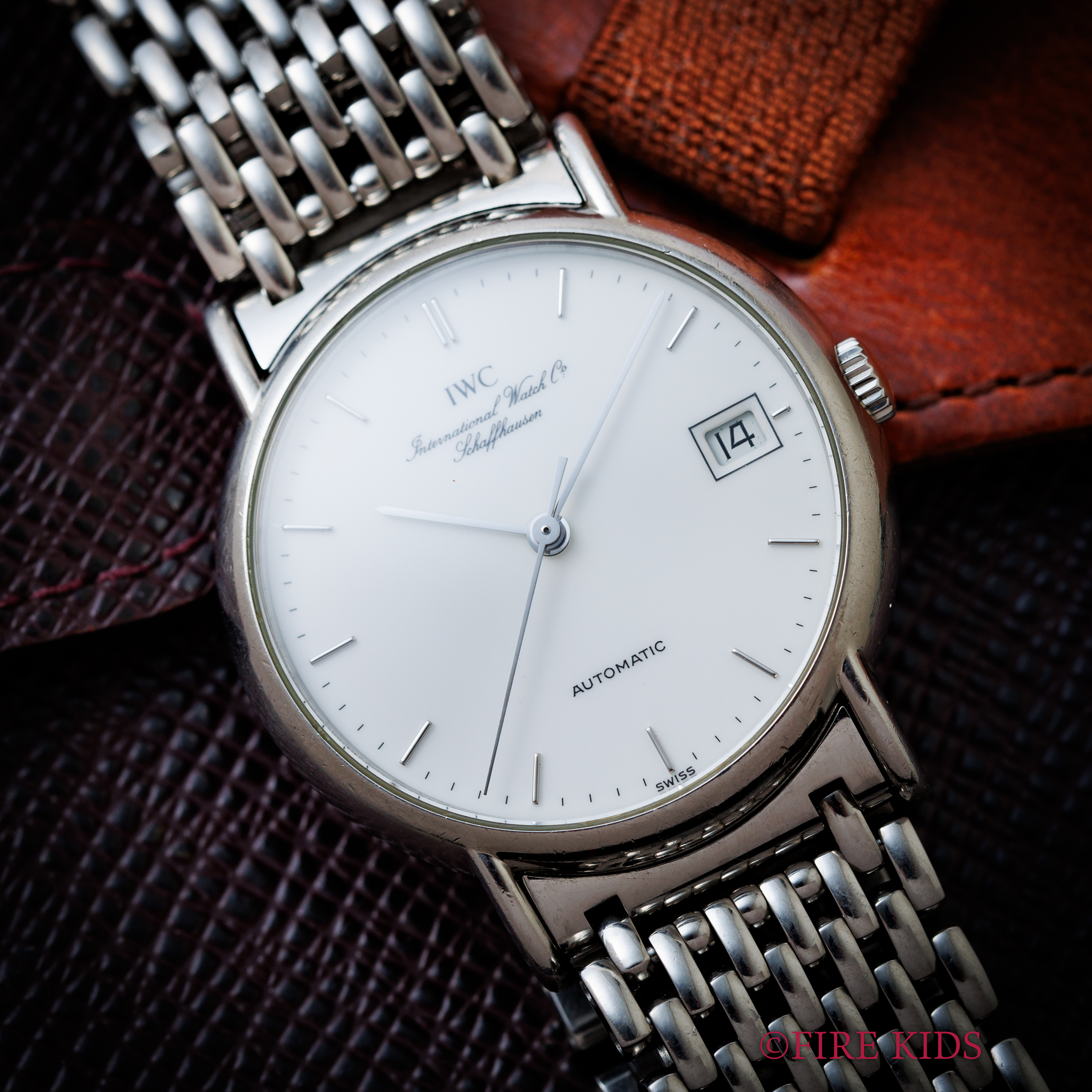 IWC ポートフィノ 1991年製 自動巻 ホワイトダイヤル 純正ブレス