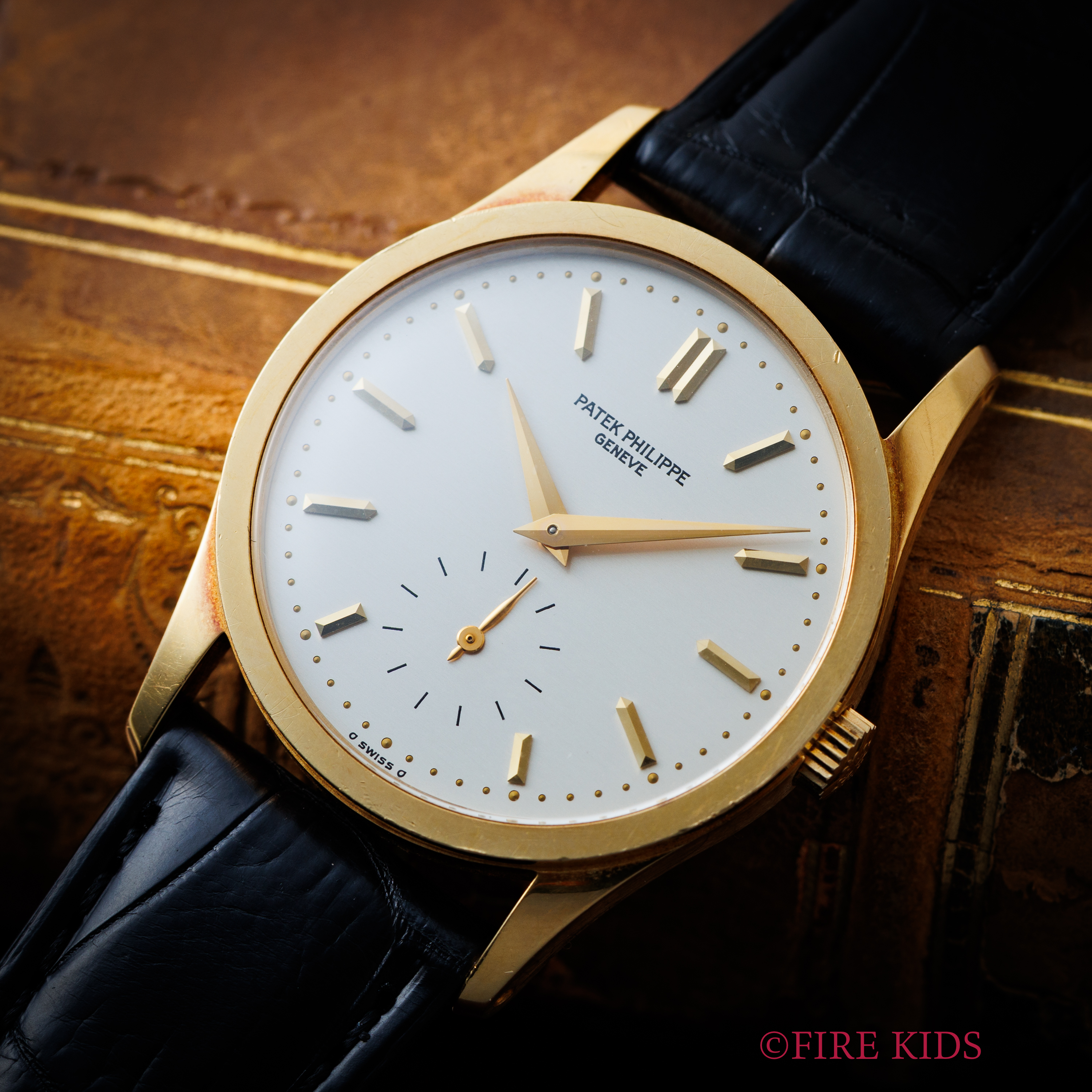 パテック・フィリップ 1990年代製 カラトラバ Ref.3796 18金無垢 シャンパンダイヤル