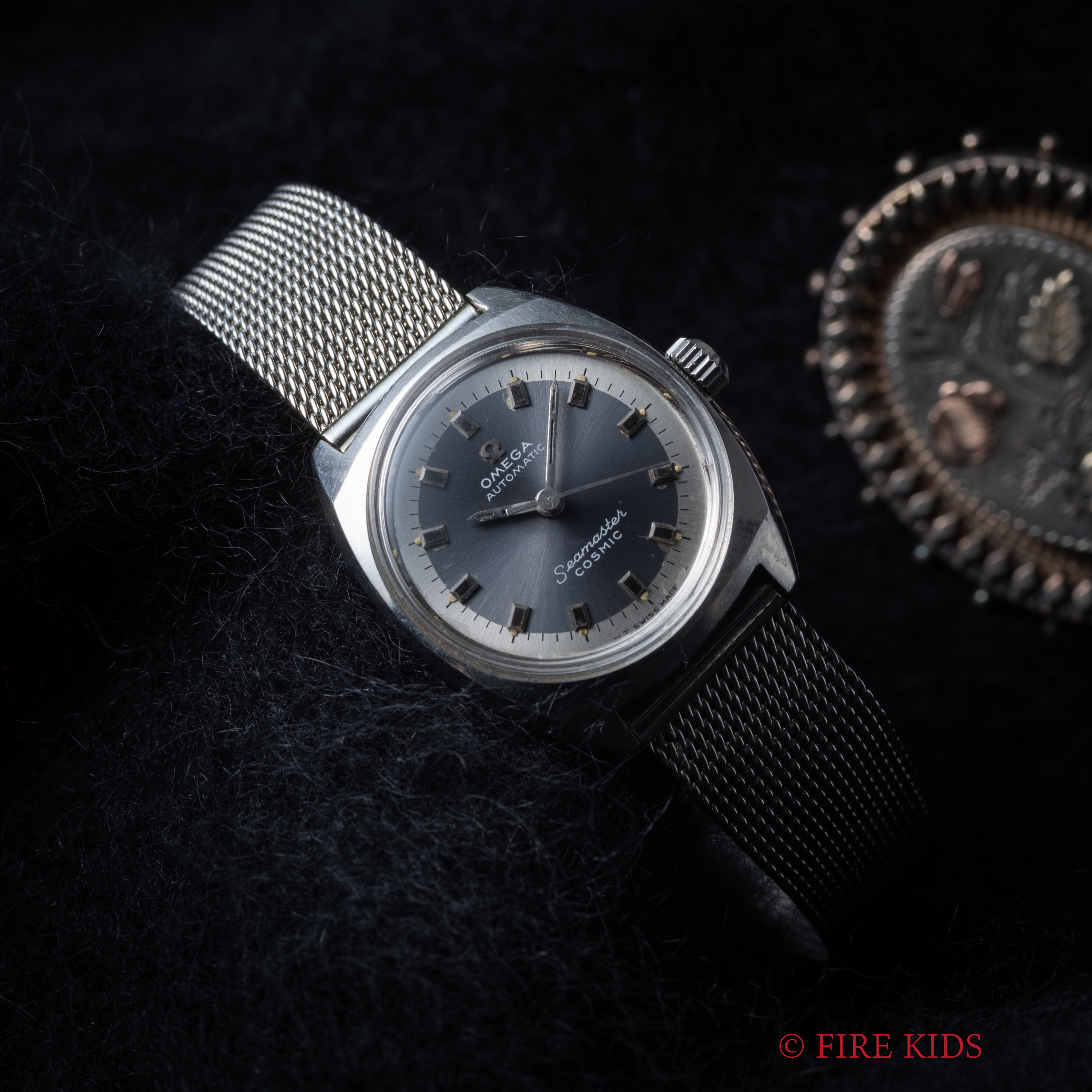 オメガ シーマスター コスミック レディース 1968年製 自動巻き ノンデイト 純正メッシュブレス付き