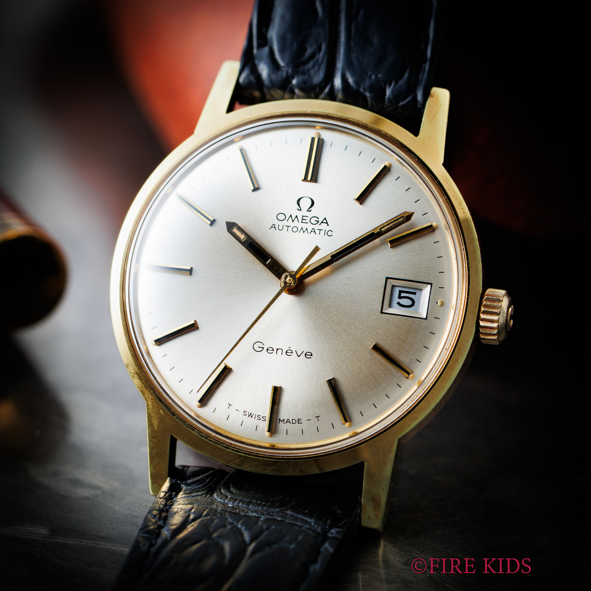 オメガ ジュネーブ 1971年製 GFケース 自動巻 Cal.565 純正尾錠