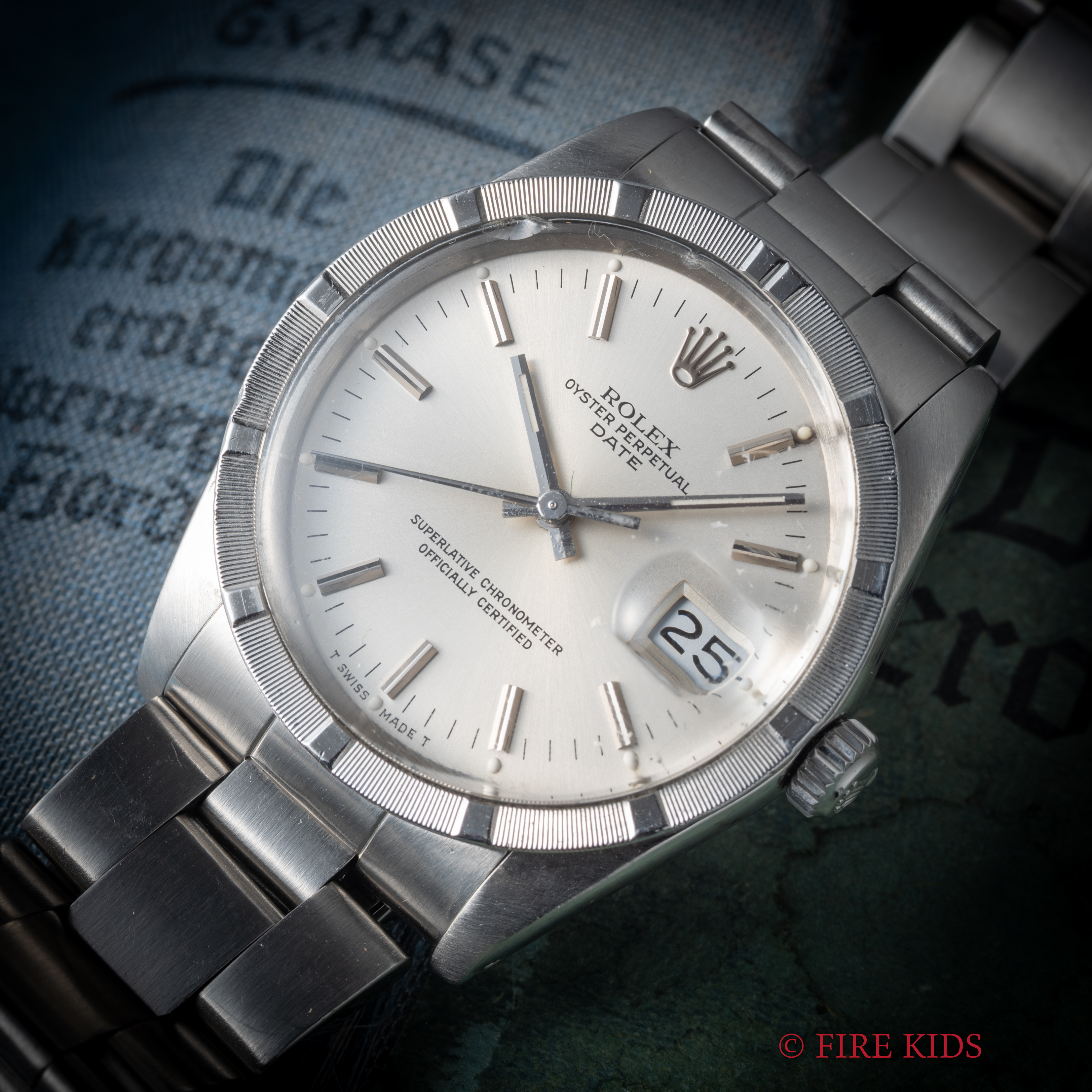 ロレックス 1987年～1988年製 Ref.15010 オイスターパーペチュアルデイト エンジンターンドベゼル 純正ブレス シルバーダイヤル