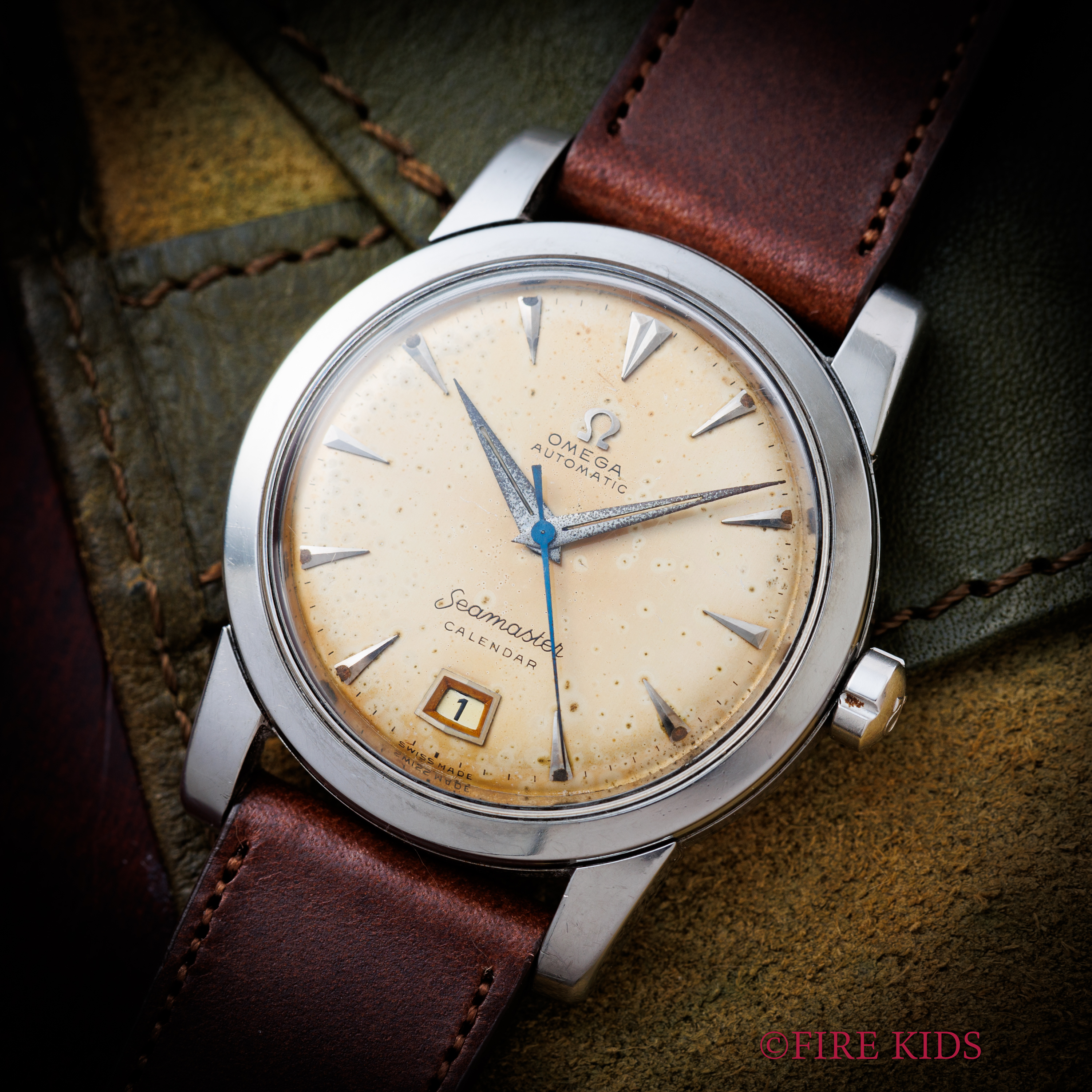 オメガ シーマスターカレンダー Ref.2757-1SC 自動巻き パティーナ 1953年製