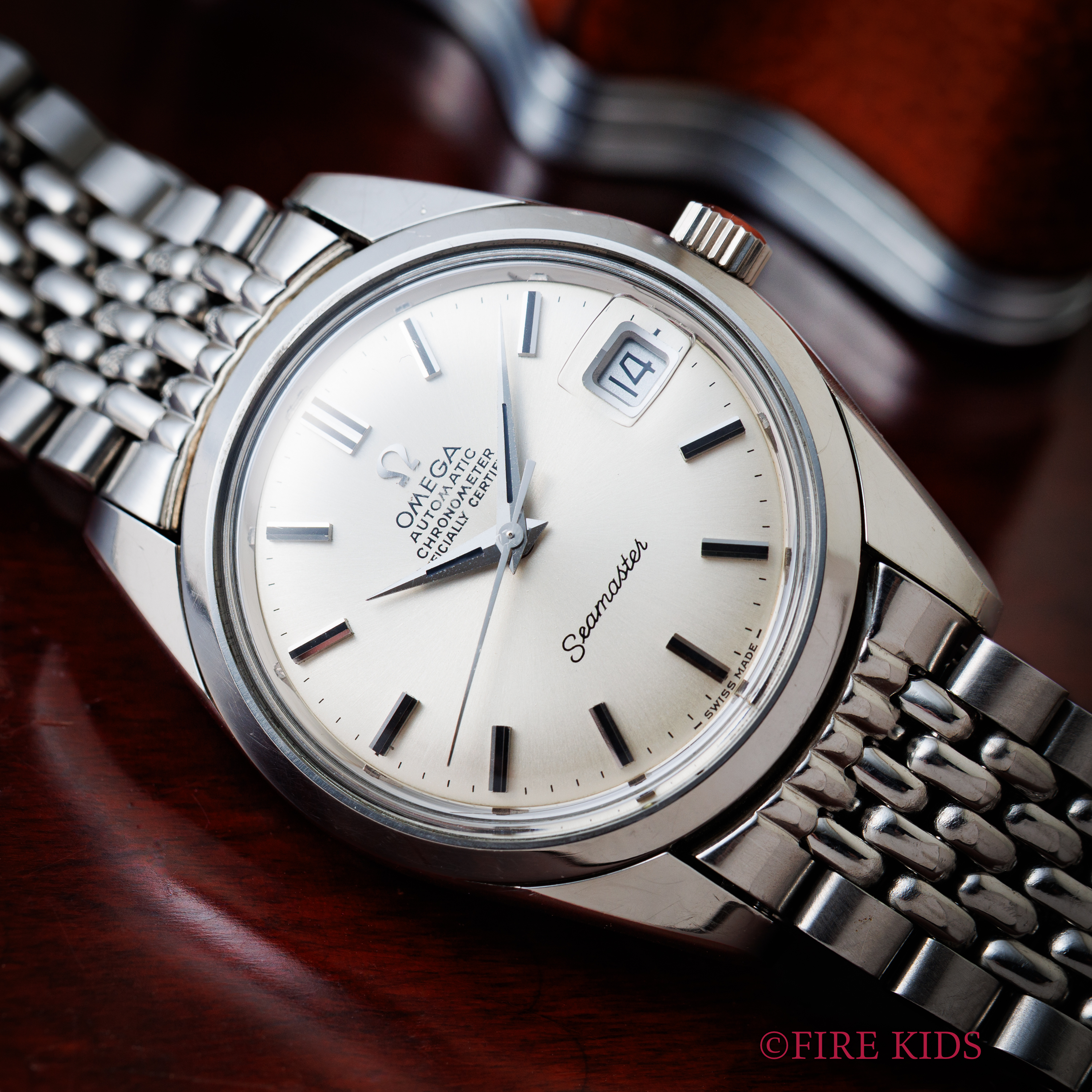 オメガ シーマスター クロノメーター 1969年製 Ref.166.010 Cal.564 自動巻 純正ライスブレス付