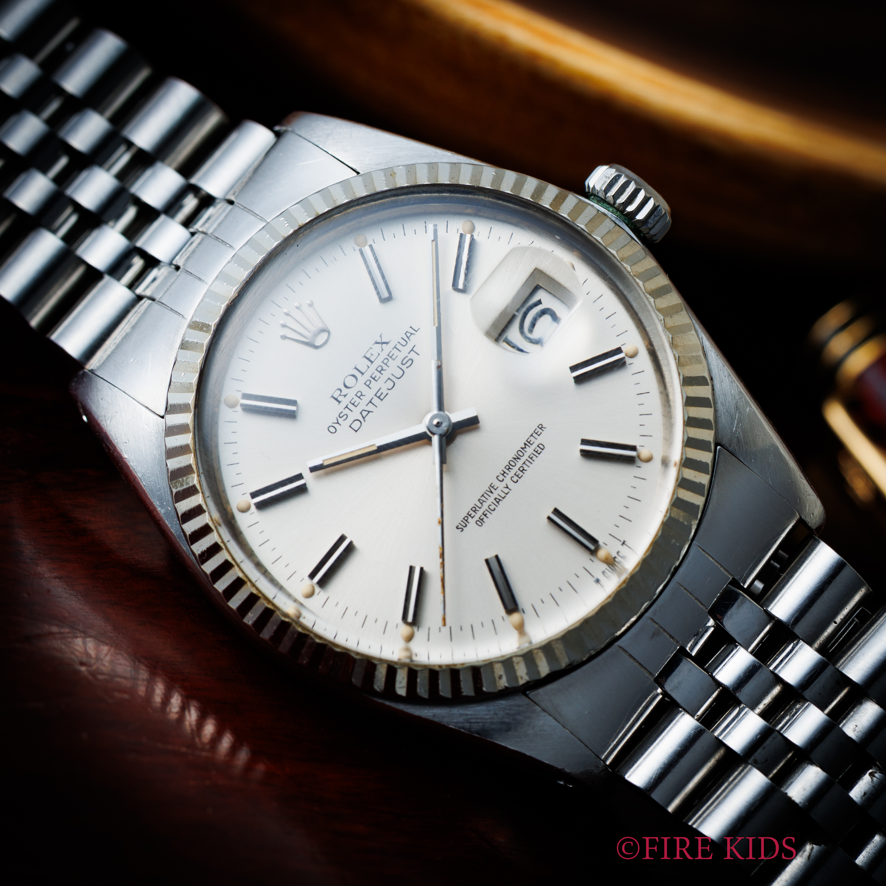 ロレックス デイトジャスト 自動巻き 1979年製 Ref.16014 シルバーダイヤル ホワイトゴールドベゼル