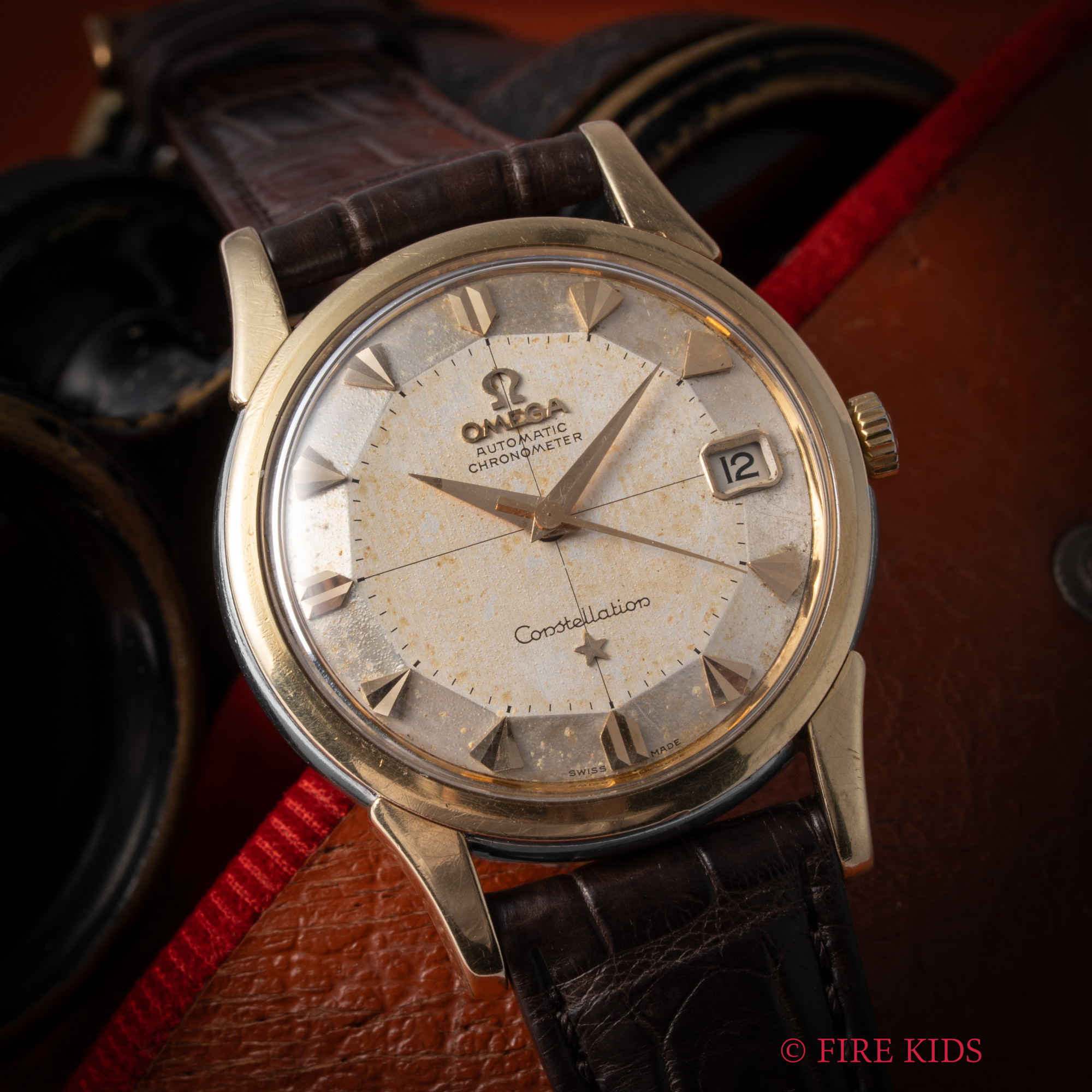 オメガ コンステレーション 1959年製 12角 トップゴールド ハートインデックス Ref.14393 9 SC 自動巻 Cal.561
