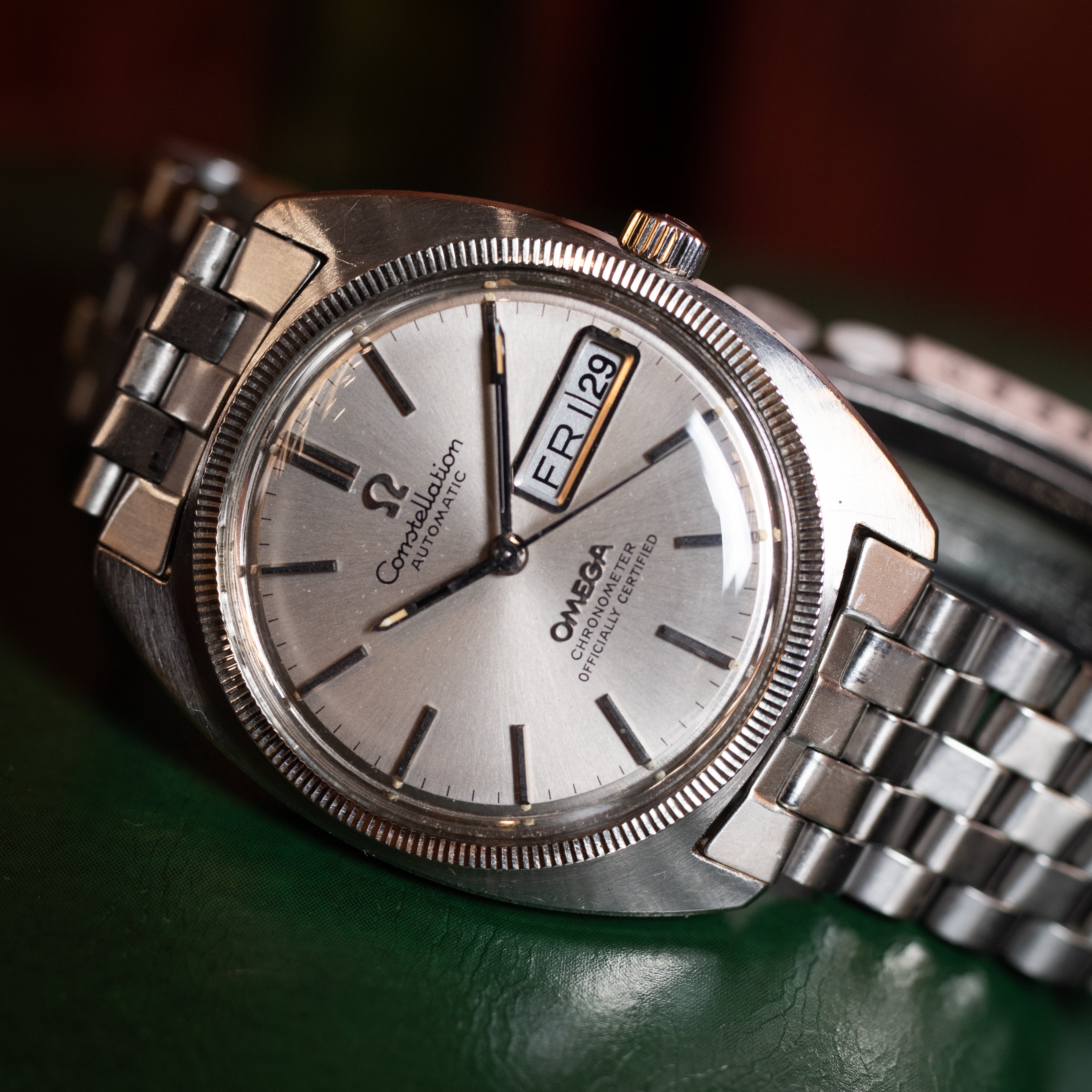 オメガ コンステレーション1970年製/昭和45年製 ジェンタ  WGベゼル デイデイト ブレス付き