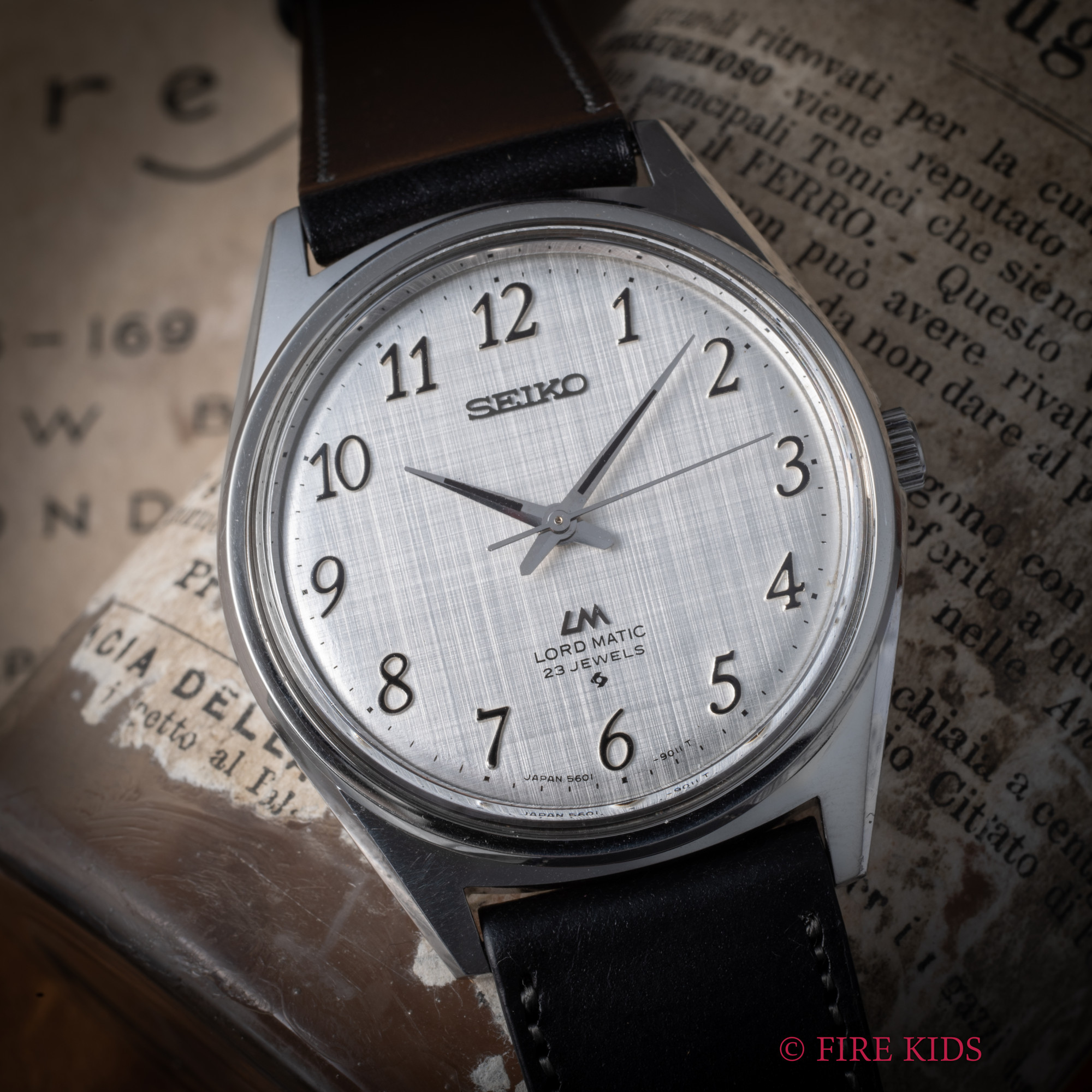 セイコー ロードマチック 1976年製 リネン調アラビアダイヤル 自動巻