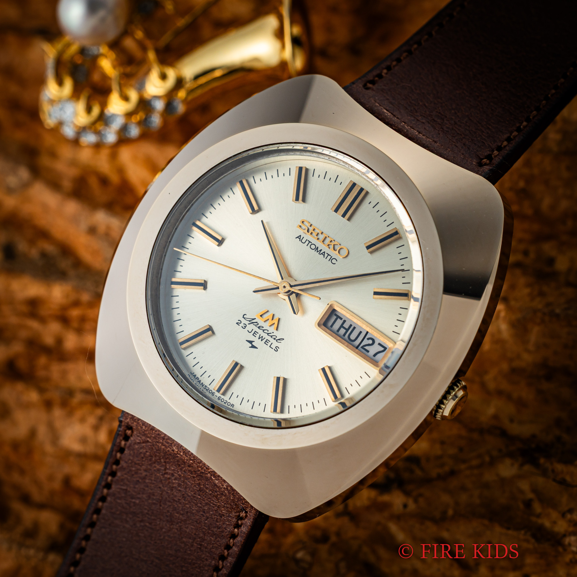 セイコー ロードマチック 超硬ケース 1971年製（昭和46年製）自動巻き 52LM シャンパンダイヤル