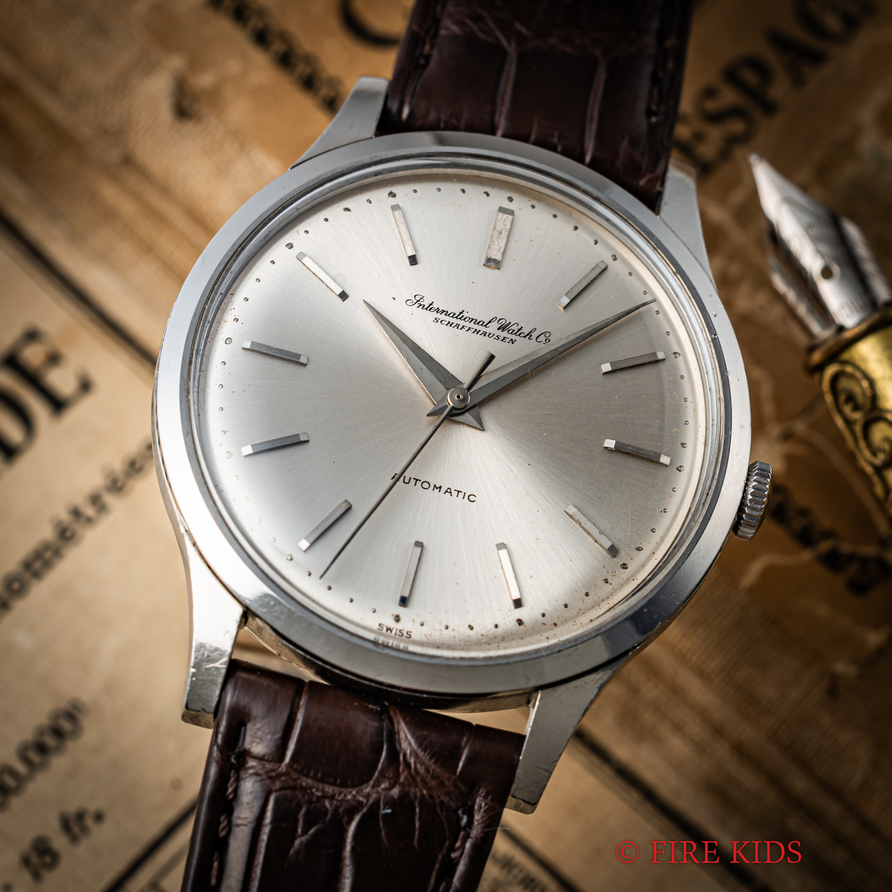 IWC 36mmビッグケース ノンデイト 1963年製 自動巻き Ref.647A Cal.853