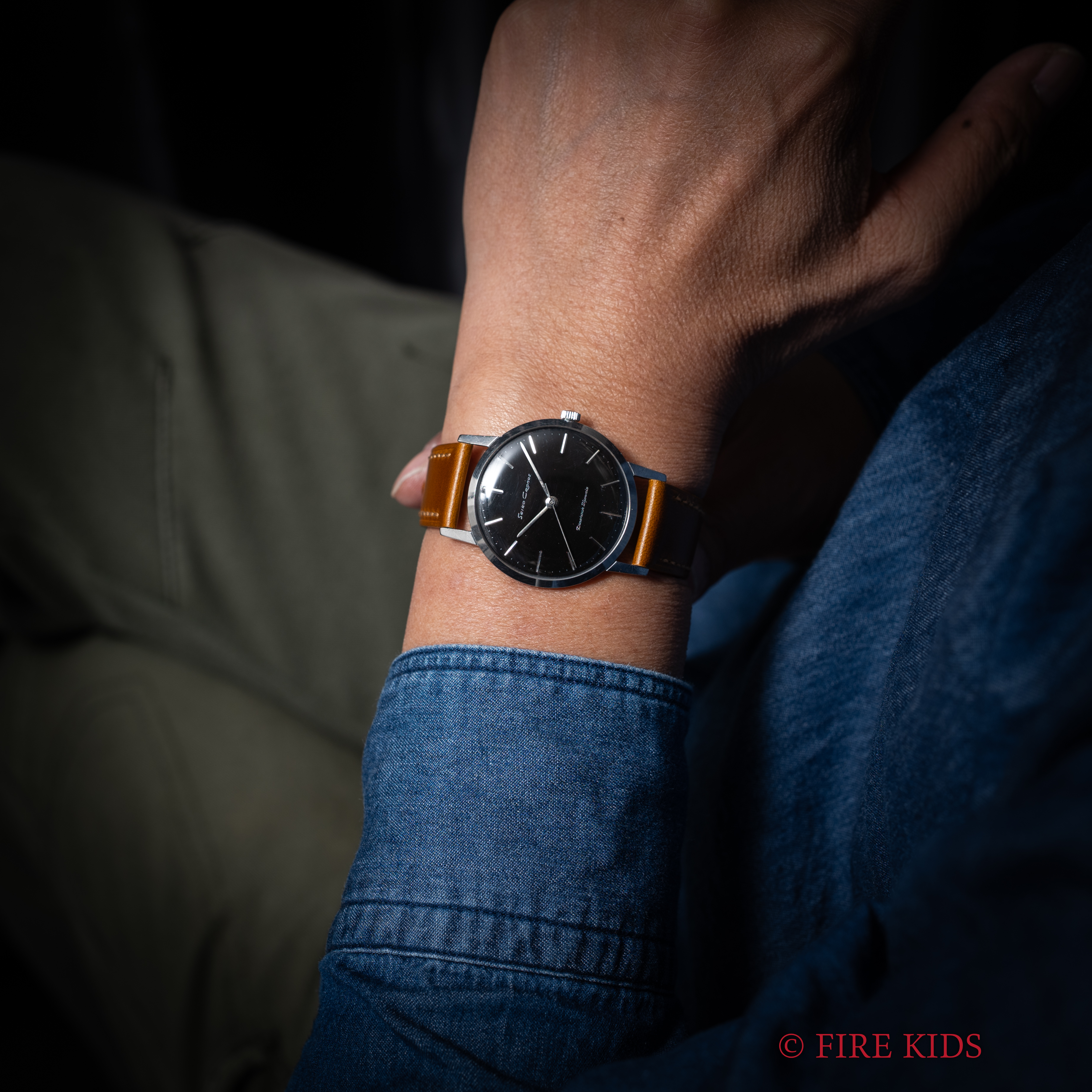 FIREKIDS｜ファイアーキッズ / セイコー クロノス 1959年製 黒文字盤