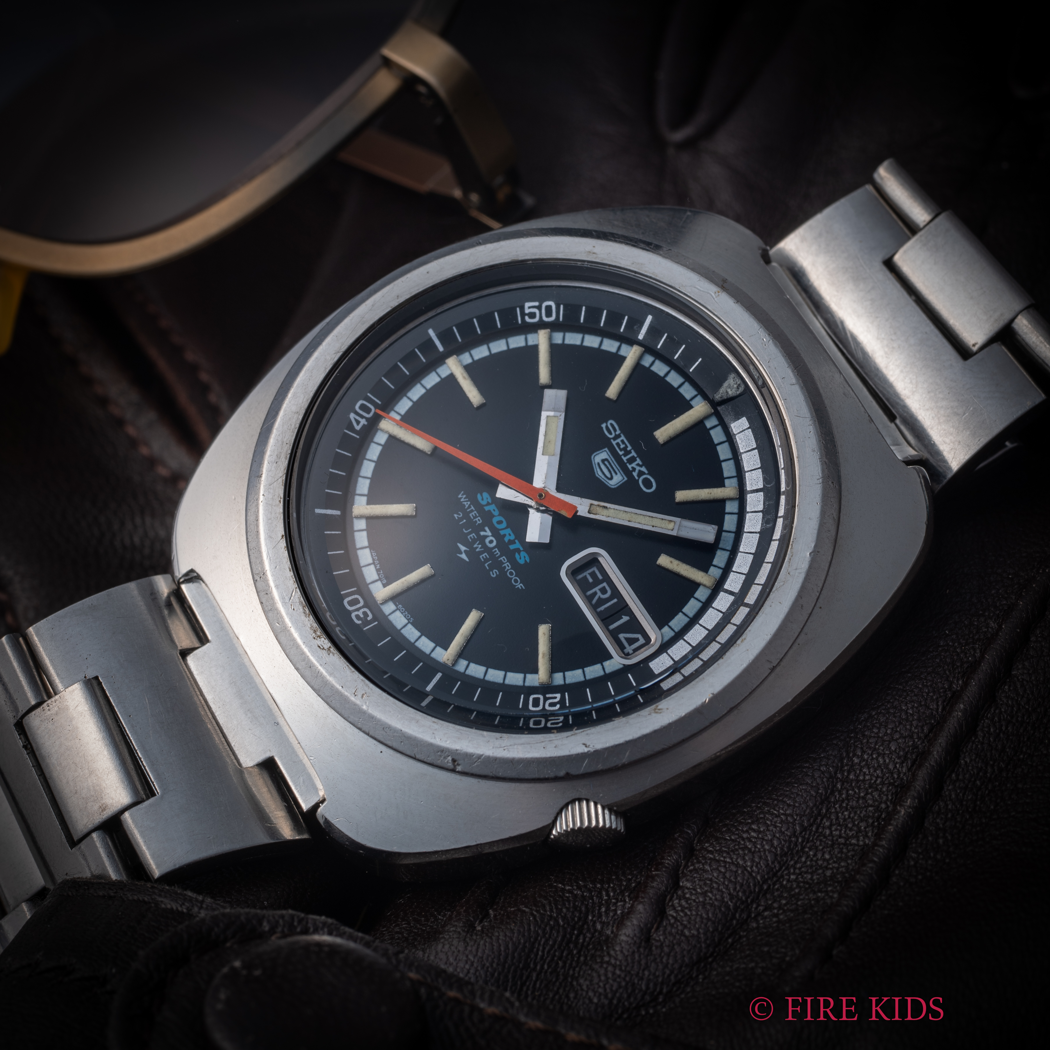 セイコー 5スポーツ 1970年製（昭和45年製） Ref.7019-6030 インナー回転ベゼル 自動巻 純正ブレス