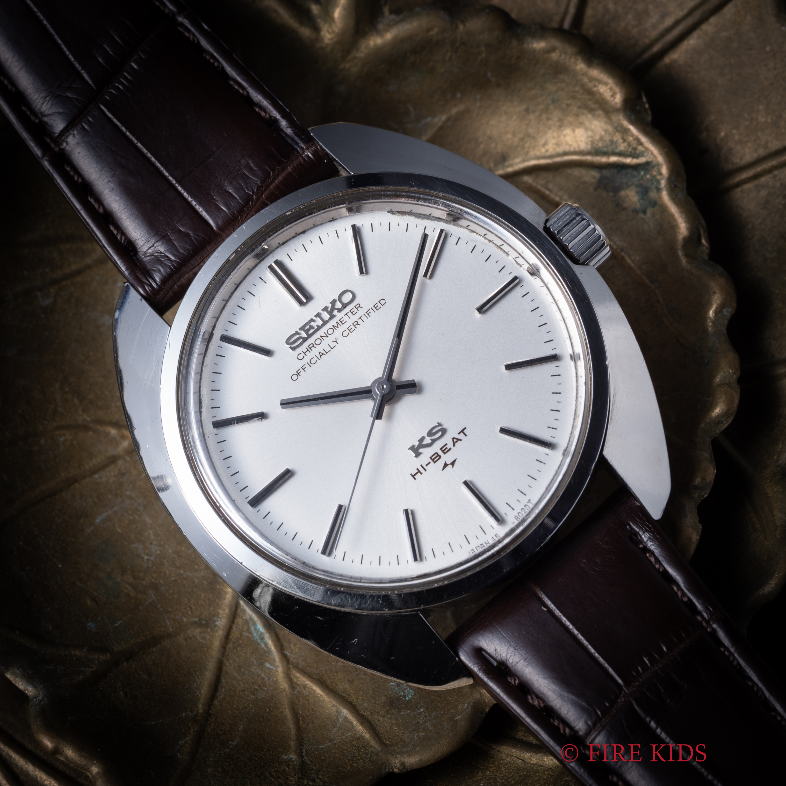 OH済 1970年6月製造 45KS キングセイコー 10振動 リネン 手巻き OH済 1970年6月製造 45KS キングセイコー 10振動 リネン 手巻き