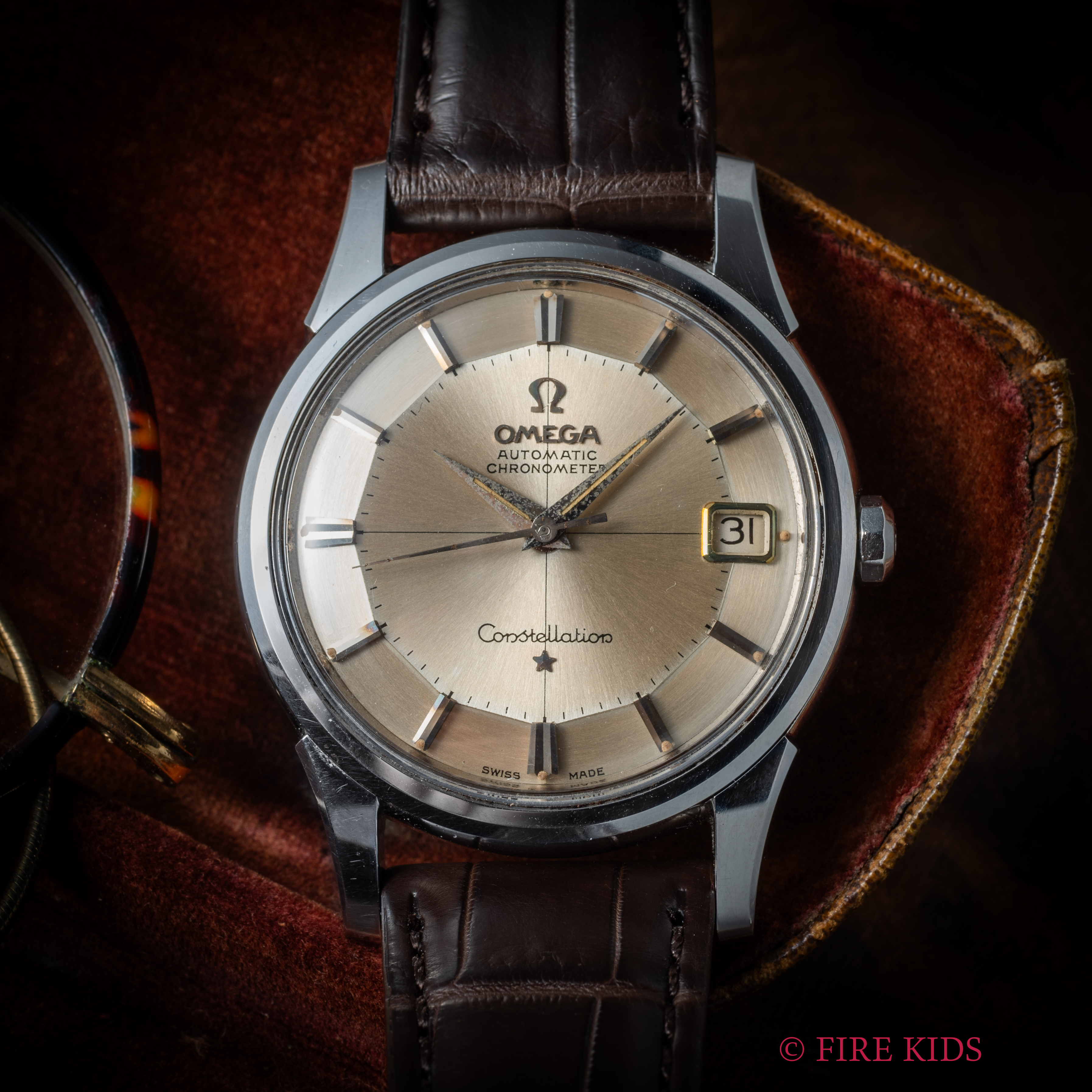 オメガ コンステレーション 12角 1962年製 Ref.14393 61SC シルバーダイヤル パイパンダイヤル