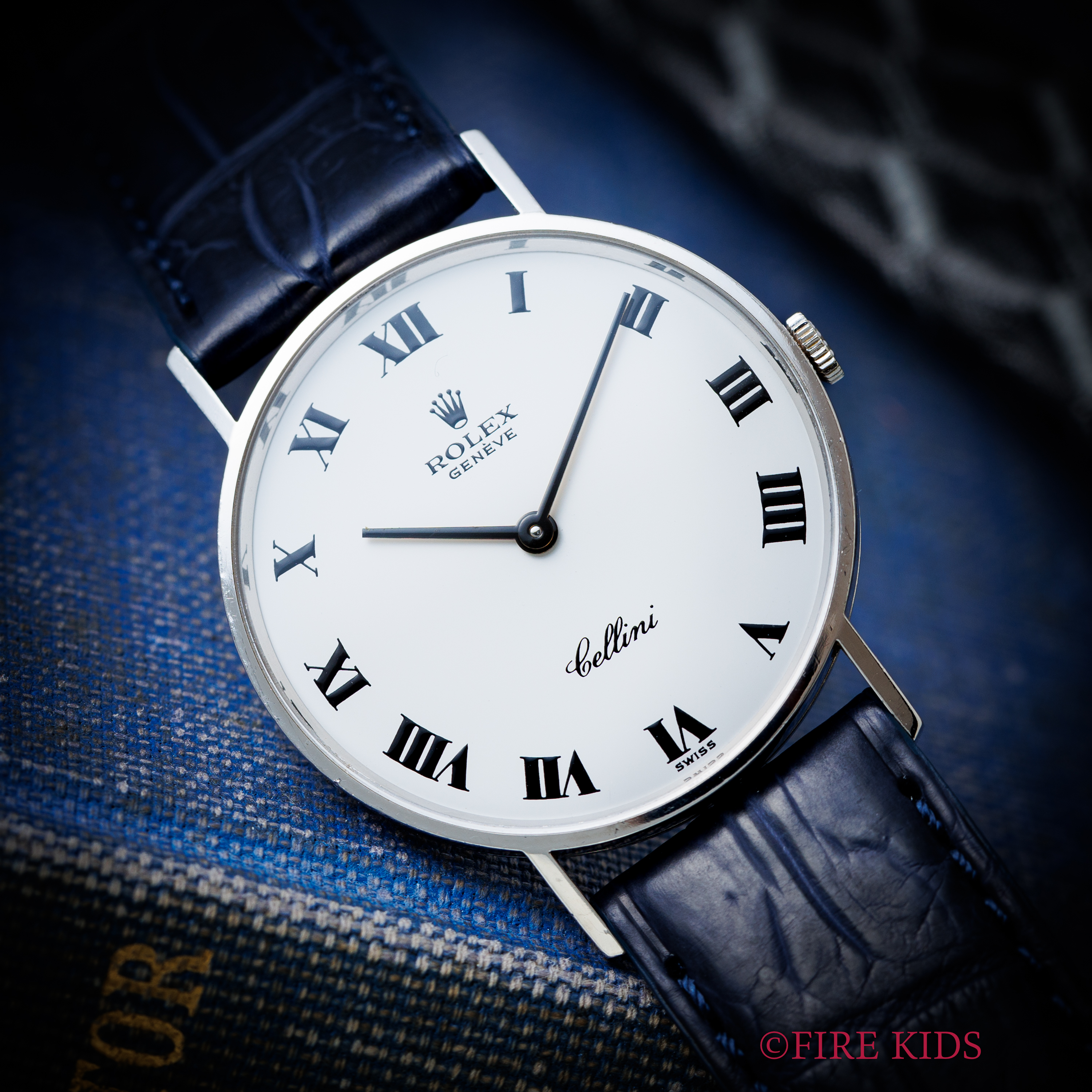 ロレックス チェリーニ ホワイトローマン 1971年製 Ref.3833 18金無垢 ホワイトゴールド