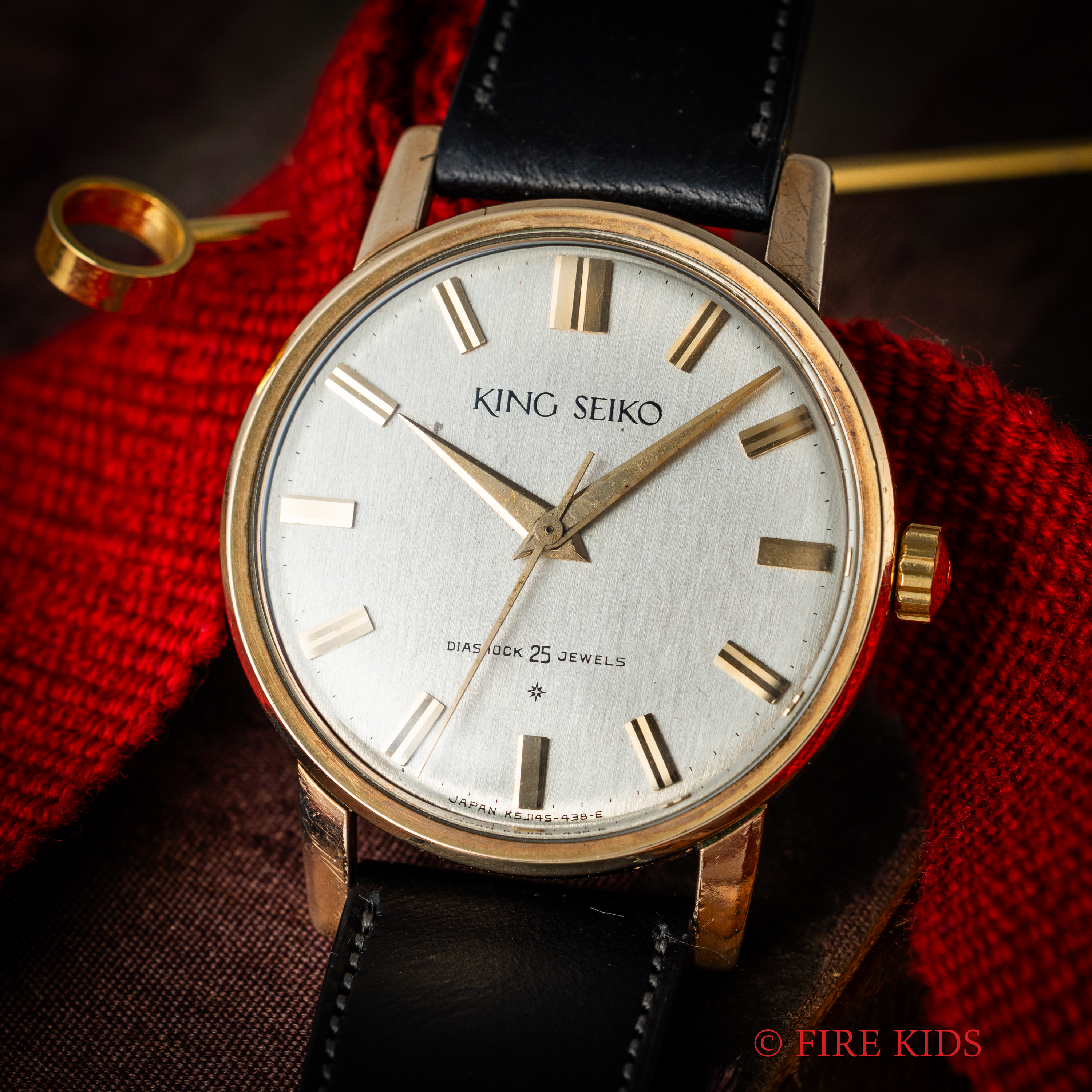 キングセイコー 1st Ref.J141021 1962年製 100ミクロン金張りケース 手巻き SDダイヤル