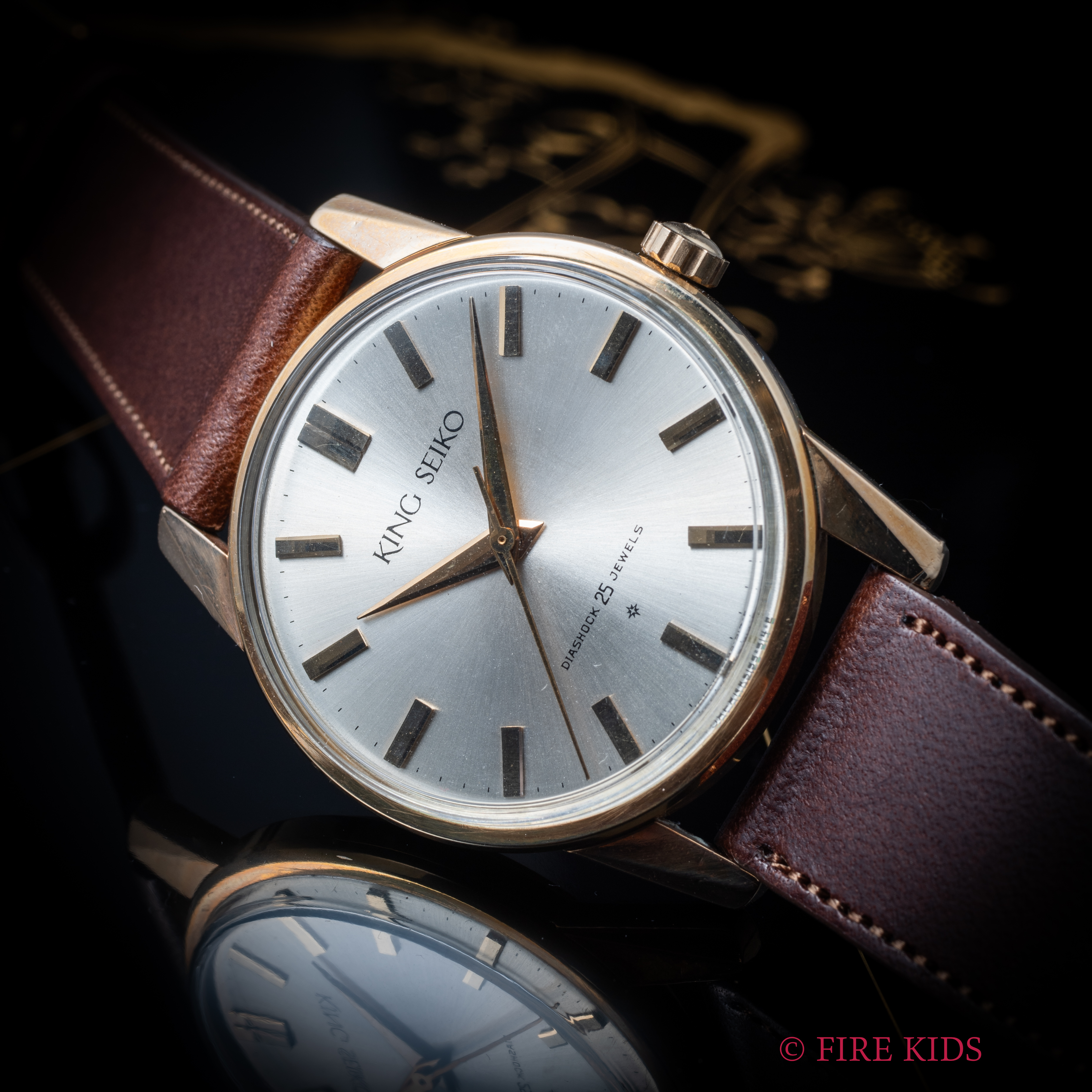 キングセイコーファーストモデル 1962年製 100ミクロン金張り Ref.15034 KS