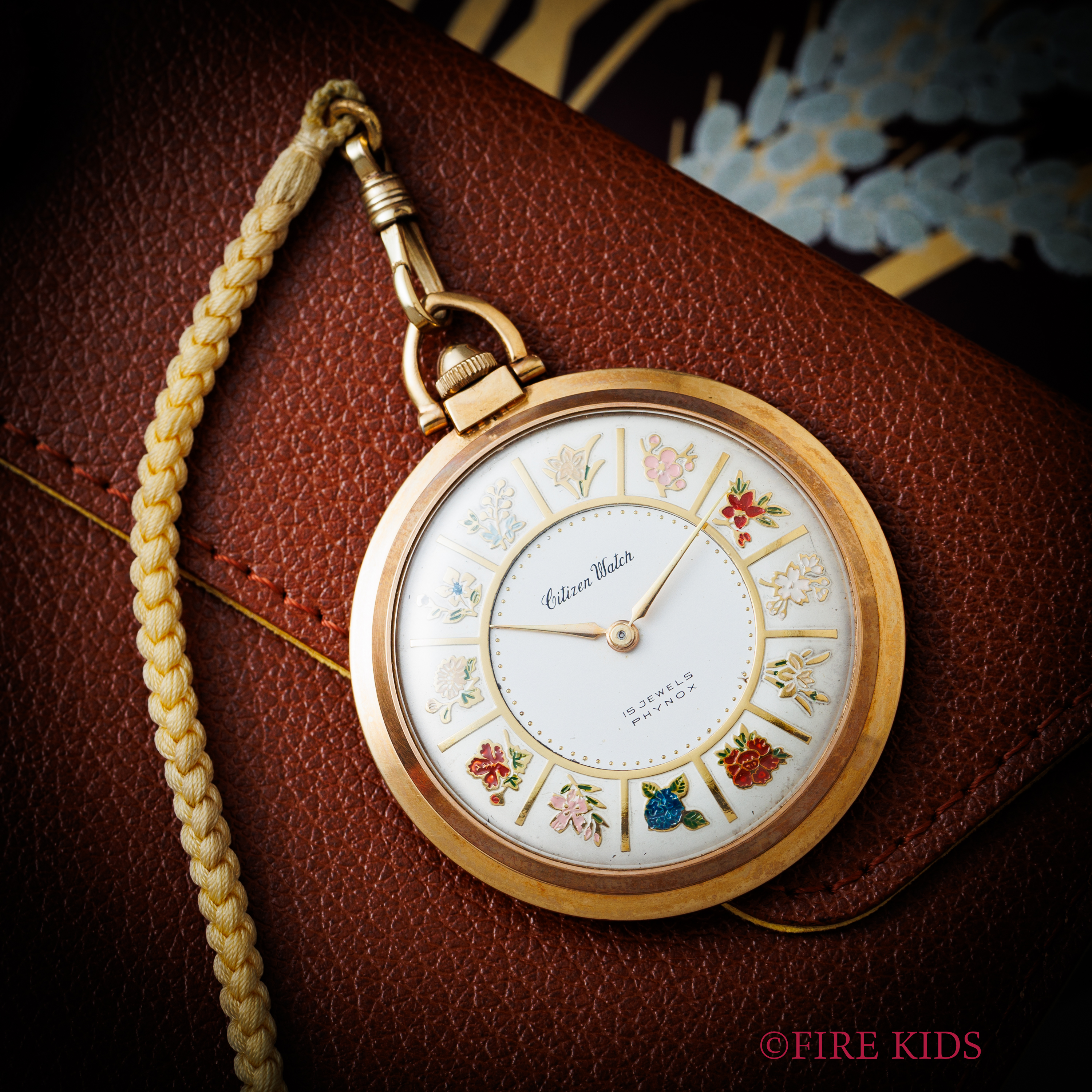 シチズン シチズンウォッチ ポケットウォッチ CGPケース 1958年製 花文字セクターダイヤル 手巻き Cal.15JMT