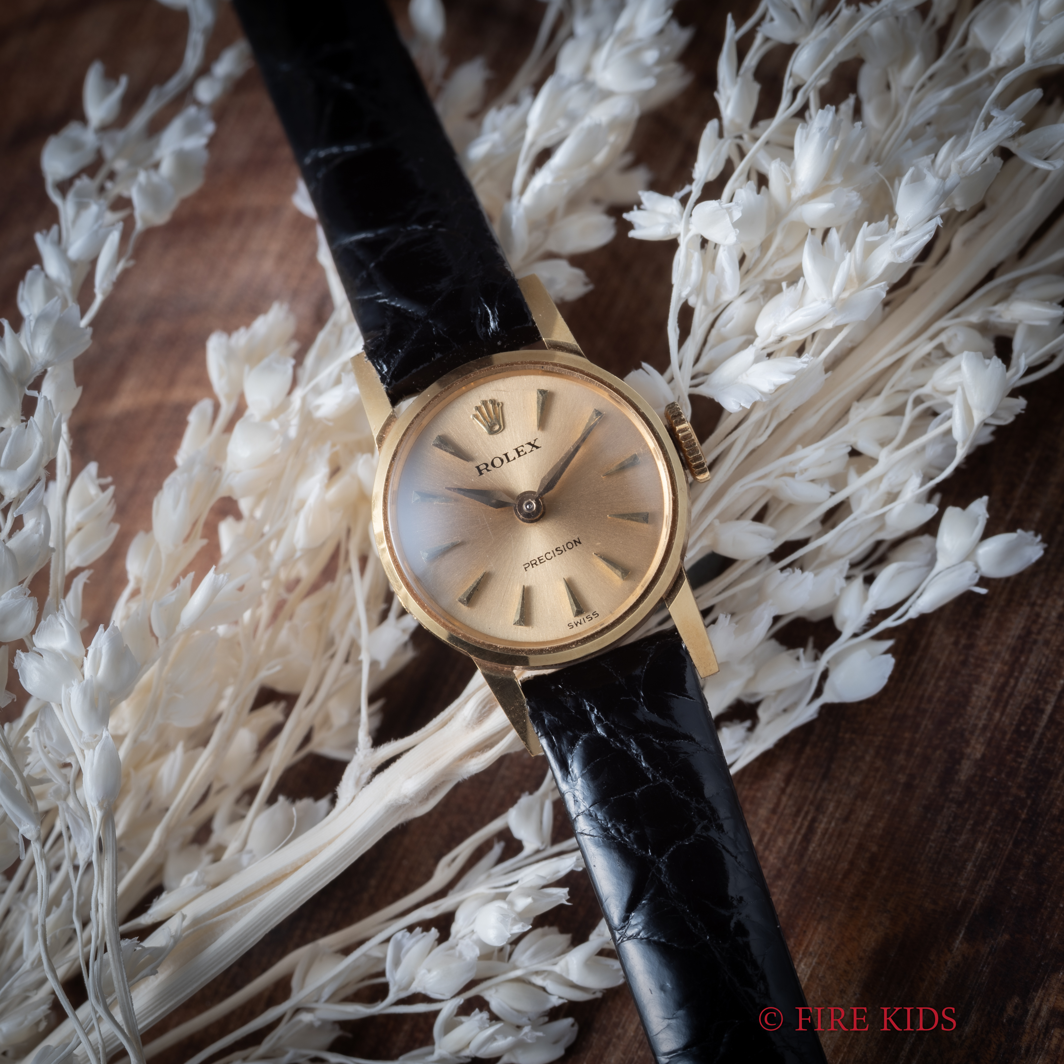 ロレックス レディース 18金イエローゴールド 1962年製 手巻き アルファハンド クサビインデックス Ref.2148 Cal.1401