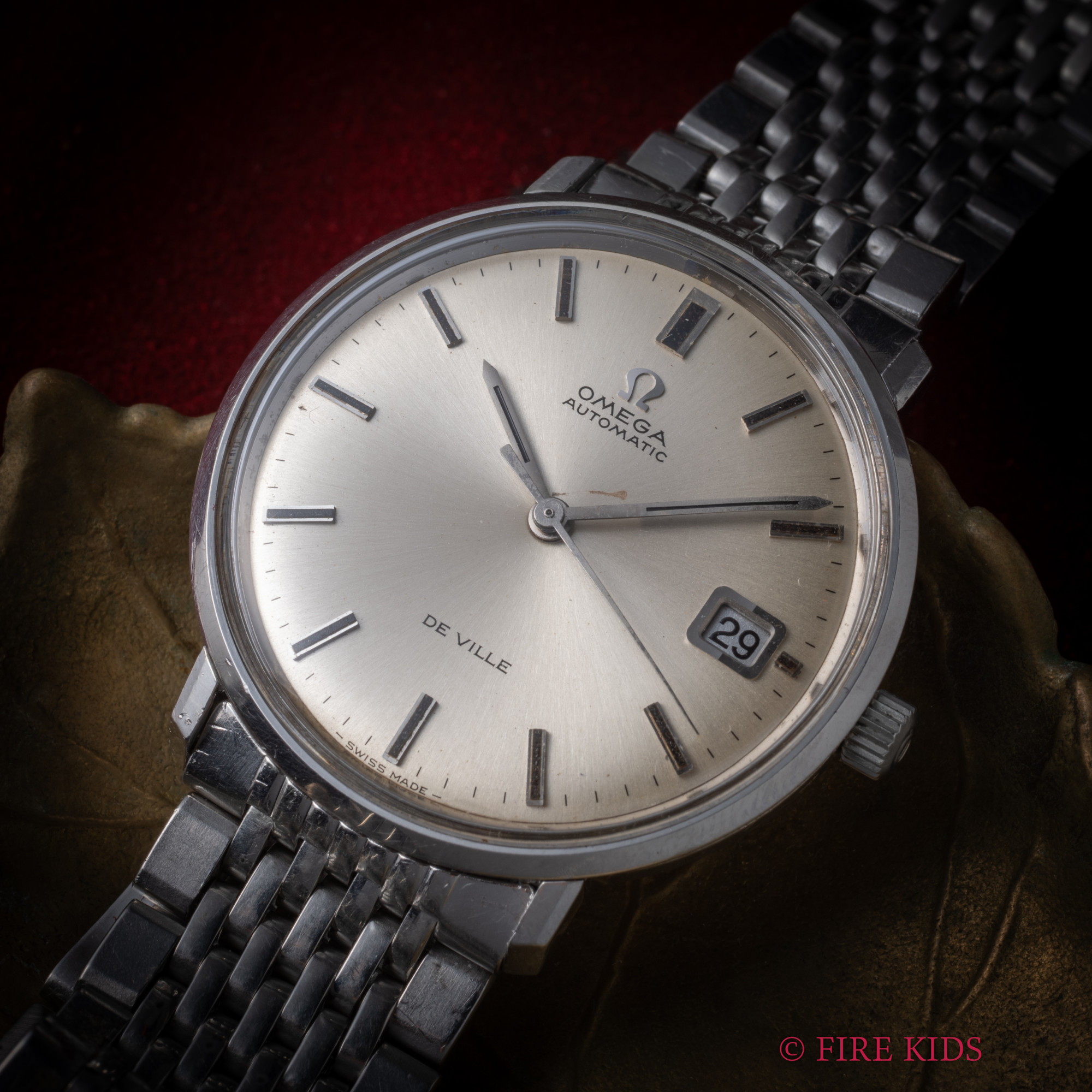 オメガ デ・ヴィル 1969年製 Ref.166.033 自動巻 Cal.565 純正ブレス