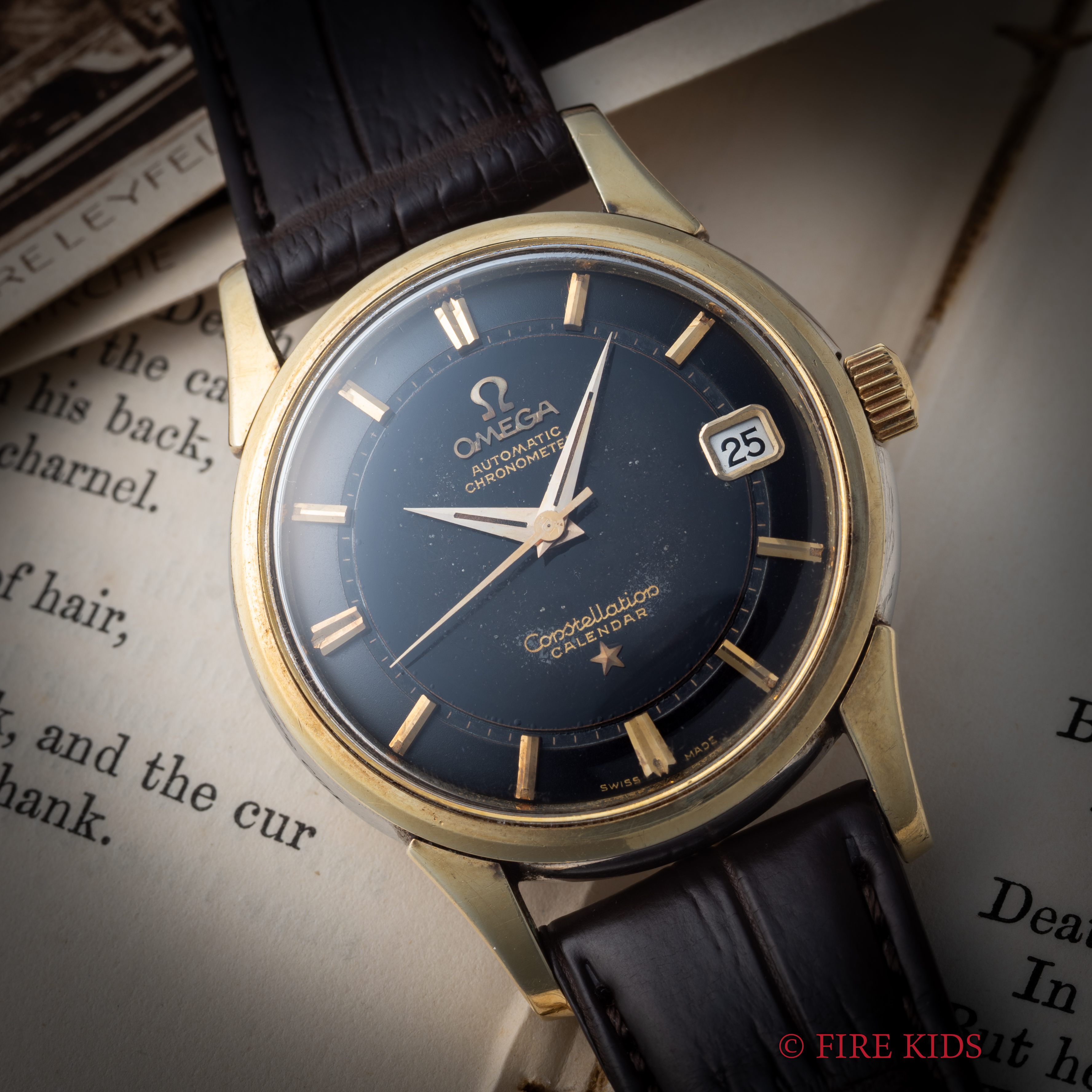 オメガ コンステレーション ブラックギルド 1959年製 Cal.561 トップゴールド