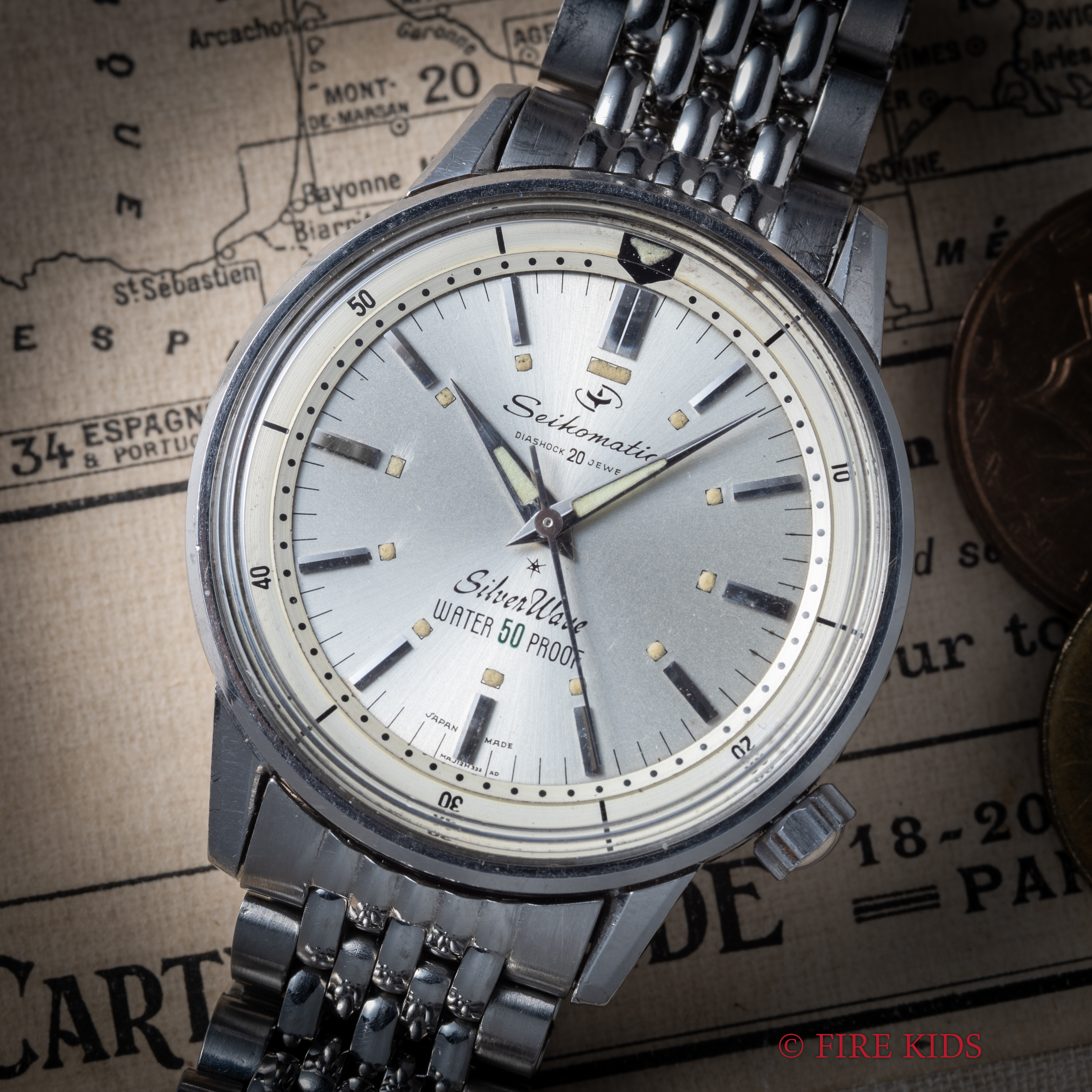 セイコー マチック シルバーウェーブ Ref.J12082 Cal.394 1963年製 純正ブレス 20石 自動巻き