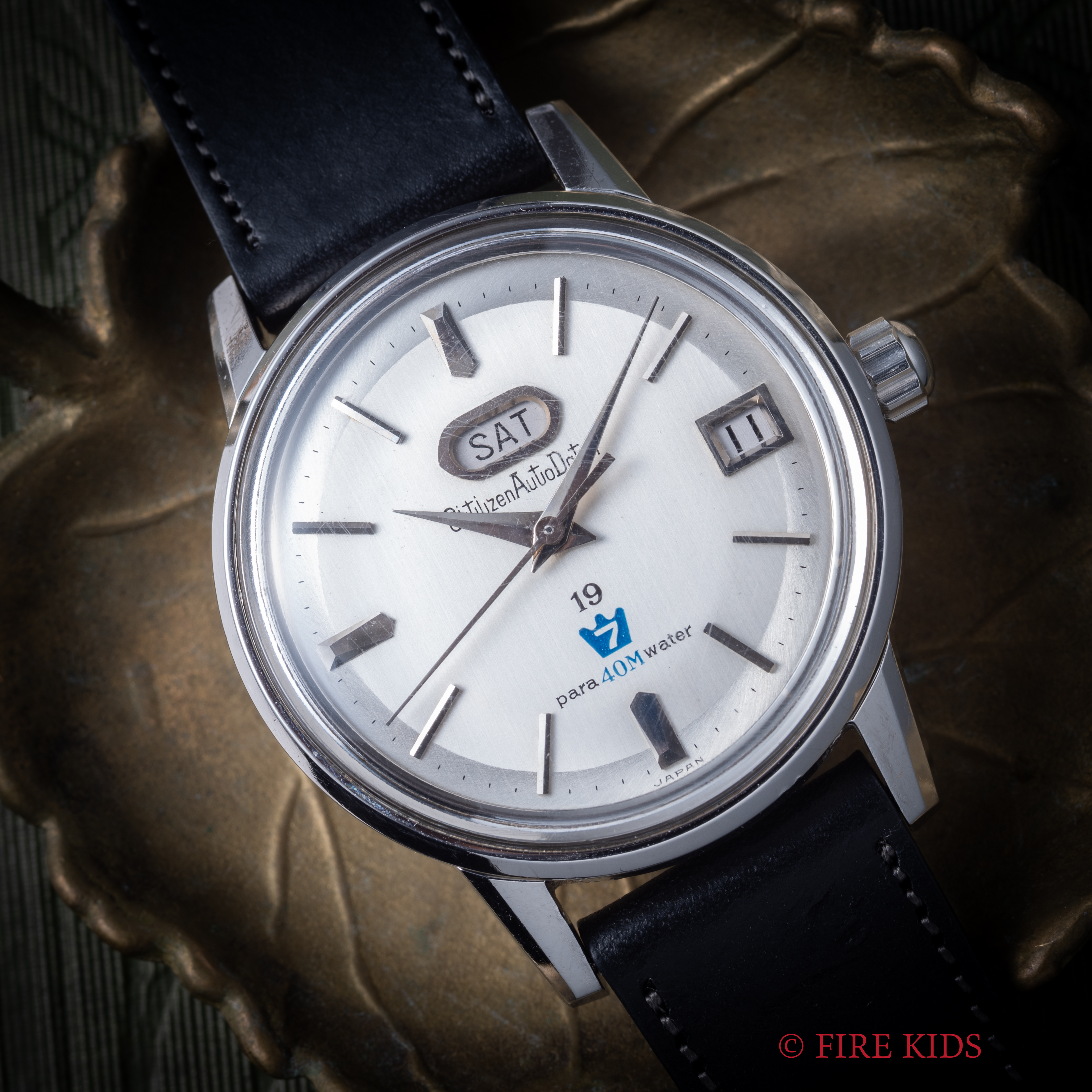 シチズン オートデーター セブン 1965年製 自動巻 デイデイト パラウォーター