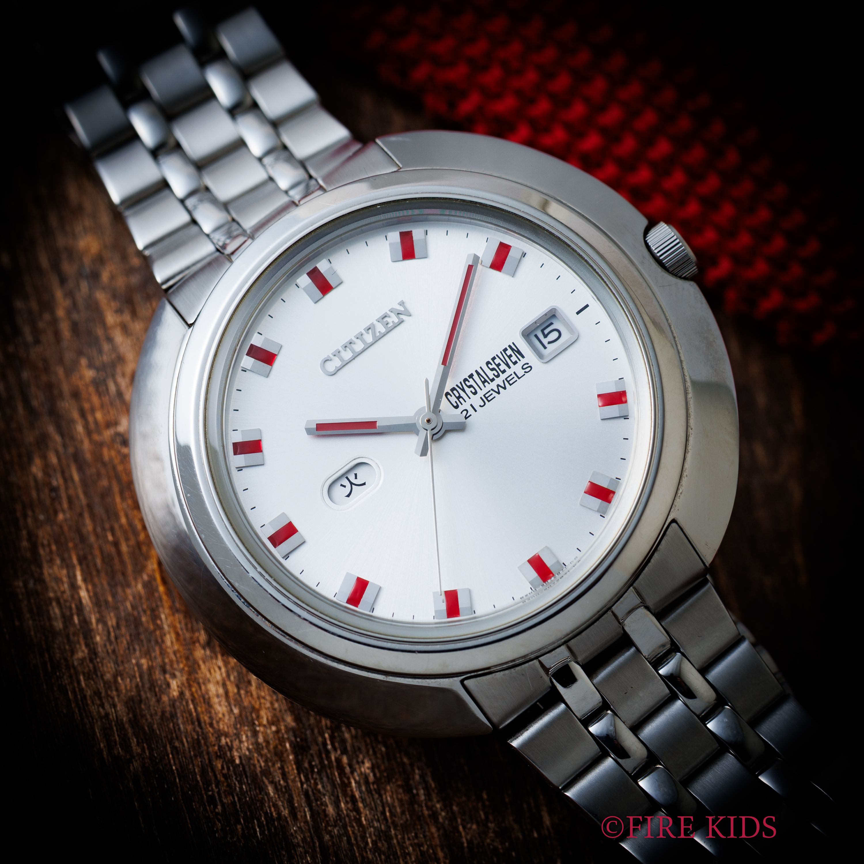 シチズン クリスタルセブン デイデイト UFOケース ナイアガラ 純正ブレス 1977年製 自動巻き