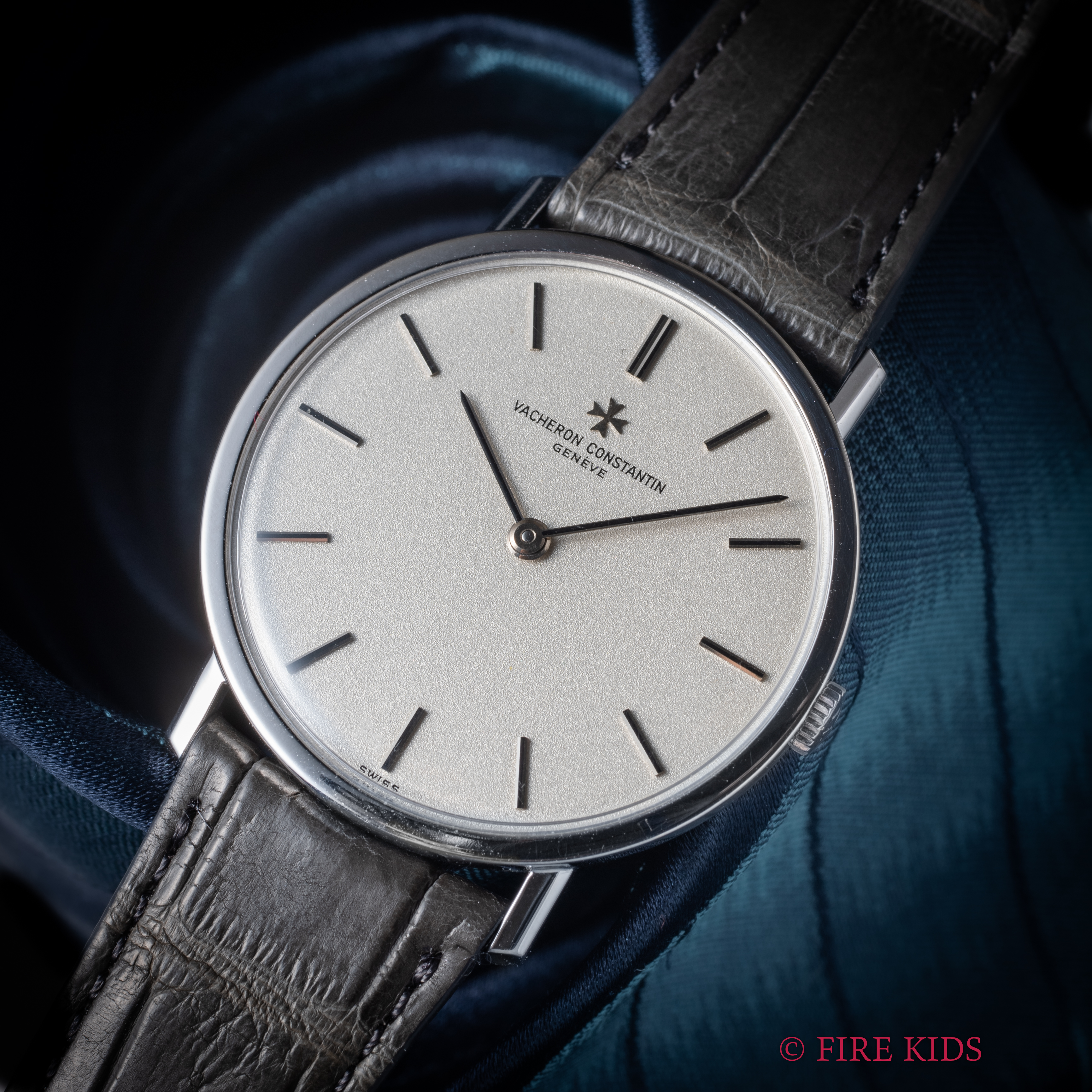 ヴァシュロン・コンスタンタン 18金無垢ホワイトゴールドケース 1980年代製 Ref.7811 Cal.K1014 純正金無垢尾錠