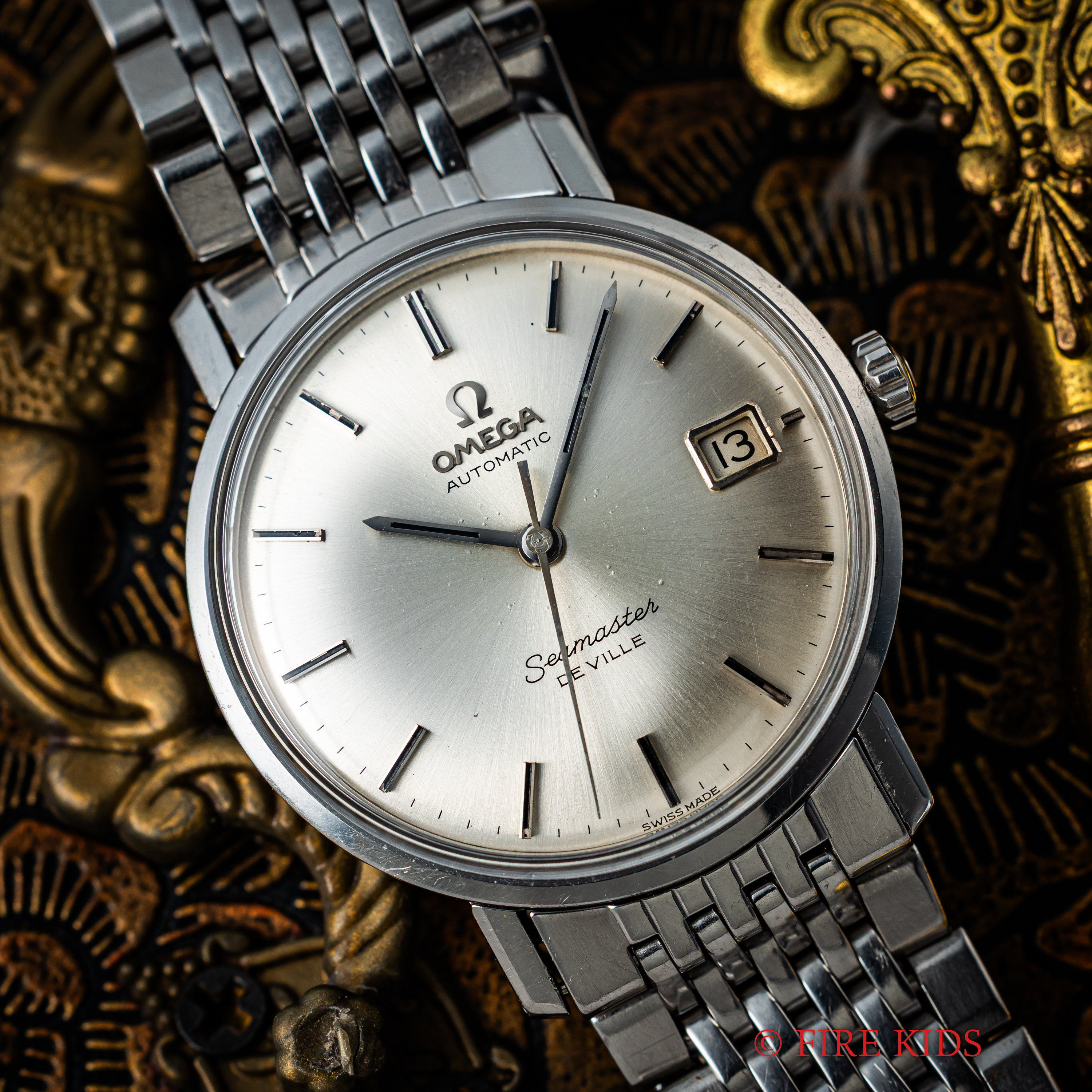 オメガ シーマスター デ・ヴィル 1966年製 自動巻 cal.565 純正ブレス付