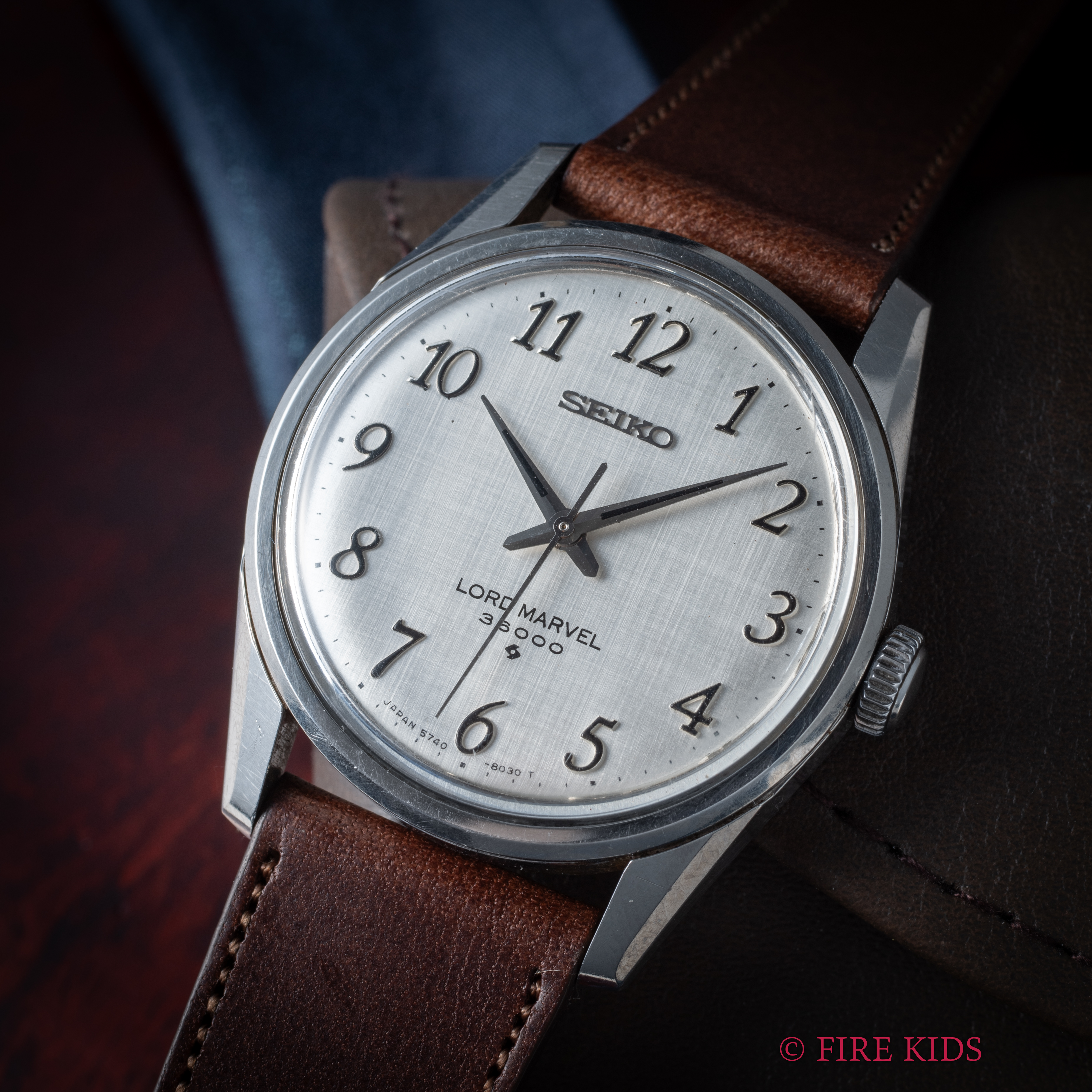 セイコー ロードマーベル 36000 手巻きハイビート10振動 Ref.5740-8000 全アラビア リネンダイヤル 1977年製