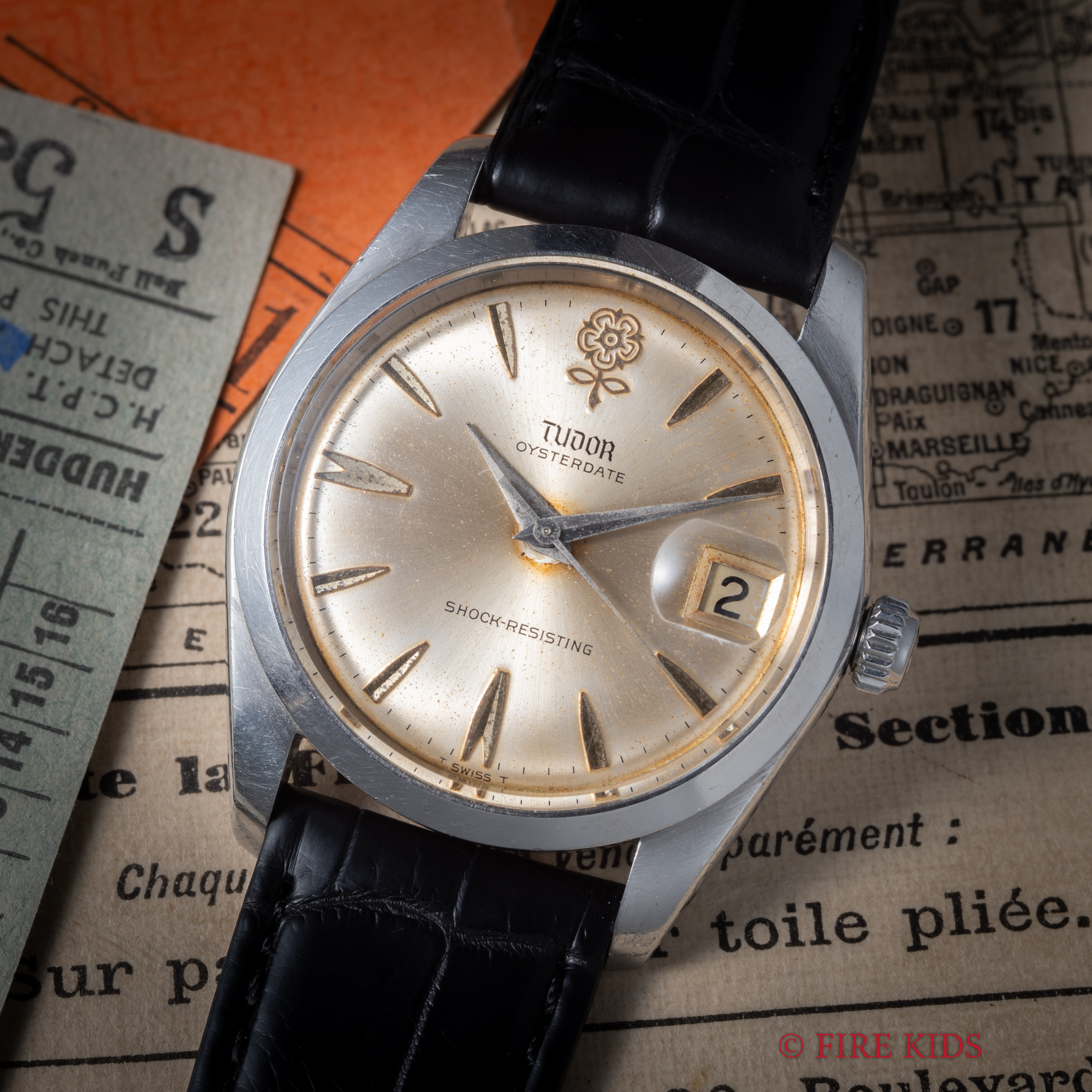 チューダー デカバラ 1965年製 オイスターデイト Ref.7962 手巻き オリジナルダイヤル