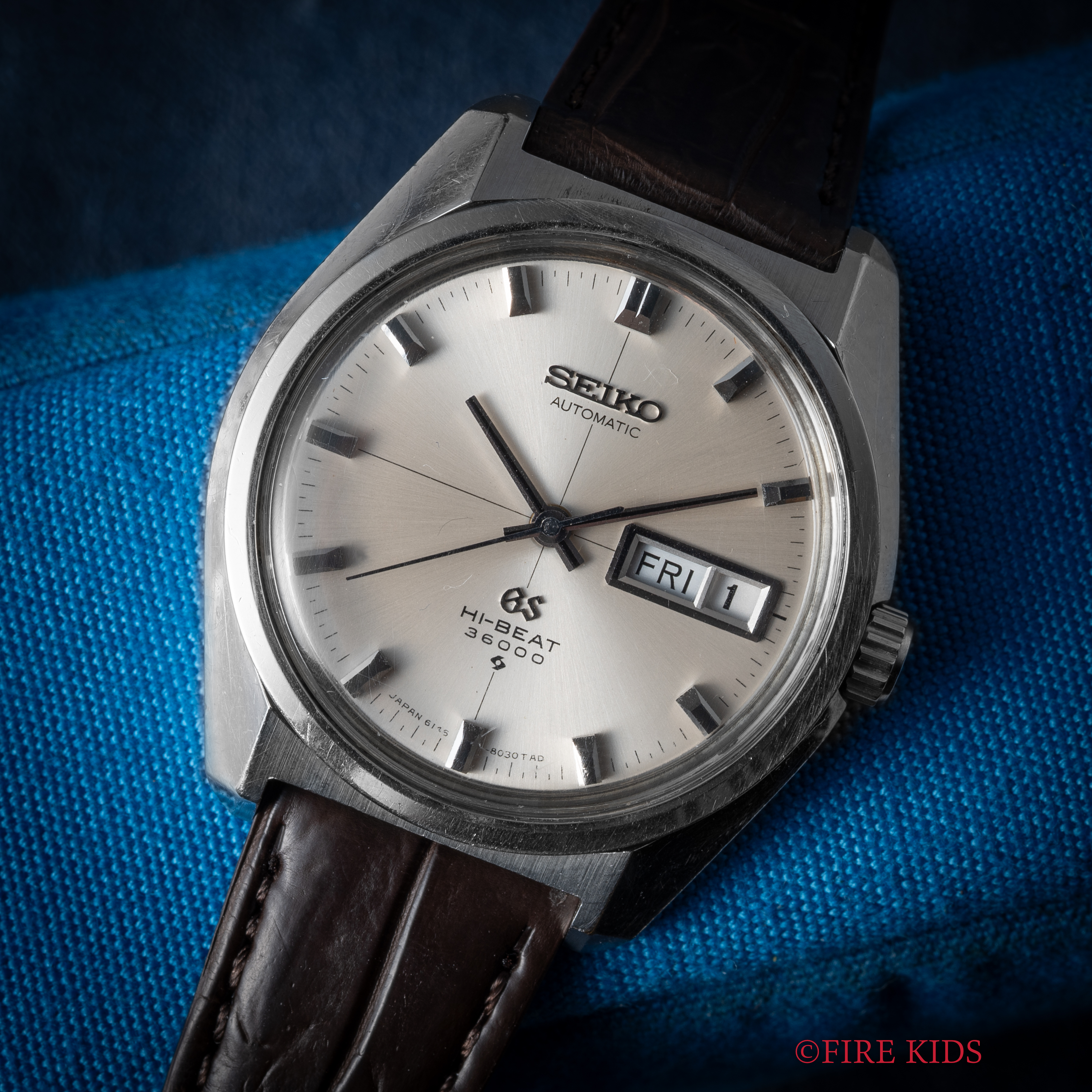 セイコー　グランドセイコー61GS　1969年製　Ref.6146-8000　Cal.6146A　
10振動自動巻きデイデイト　クロスライン