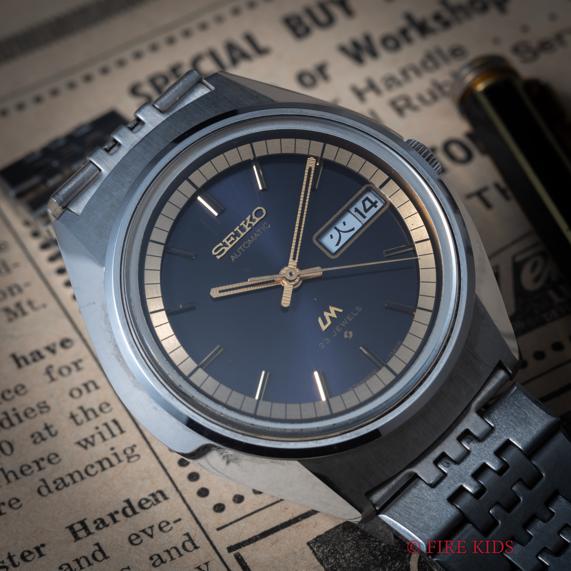 セイコー ロードマチック 56LM ネイビー デイデイト 自動巻き