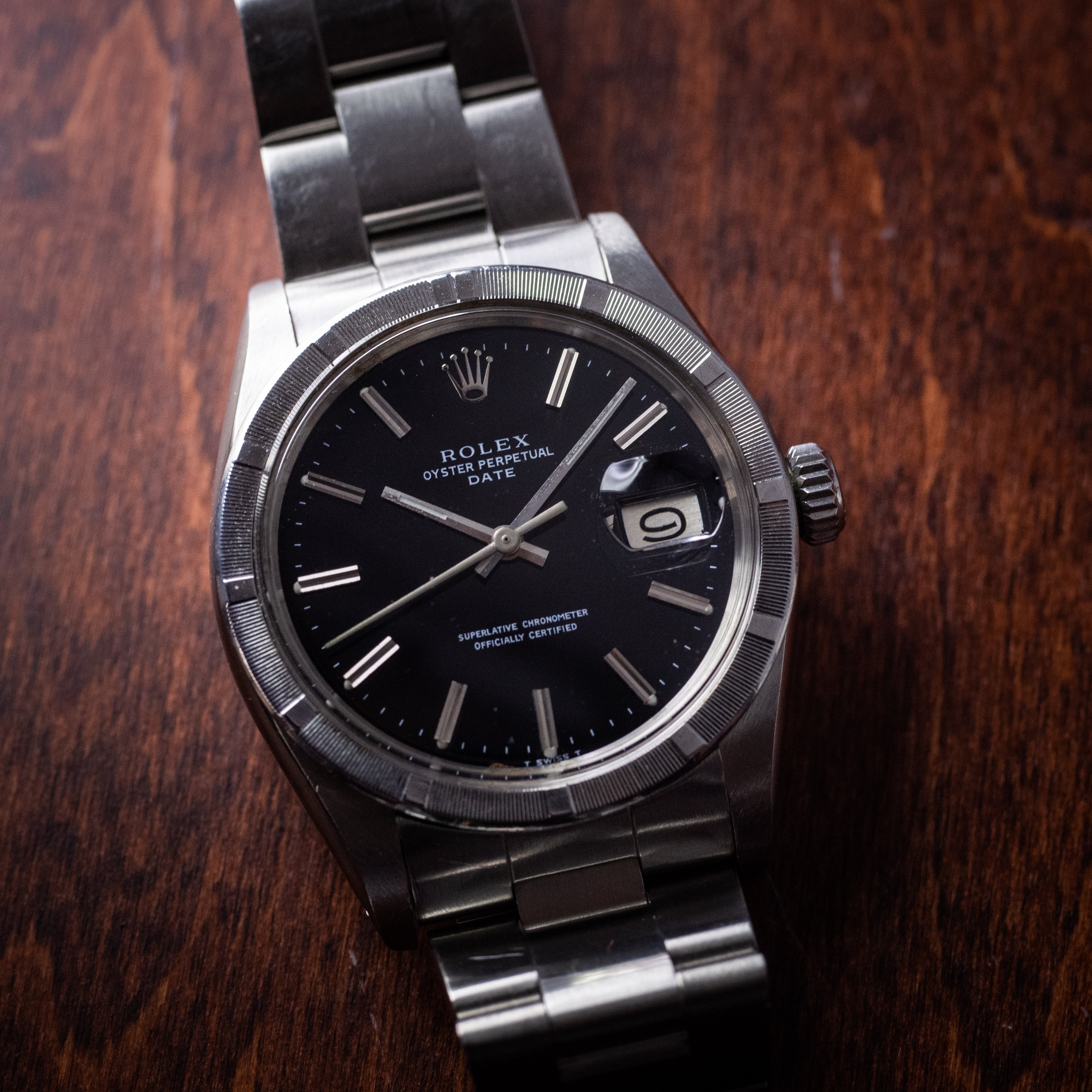 ロレックス パーペチュアルデイト 1978年製 Ref.1501 エンジンターンドベゼル