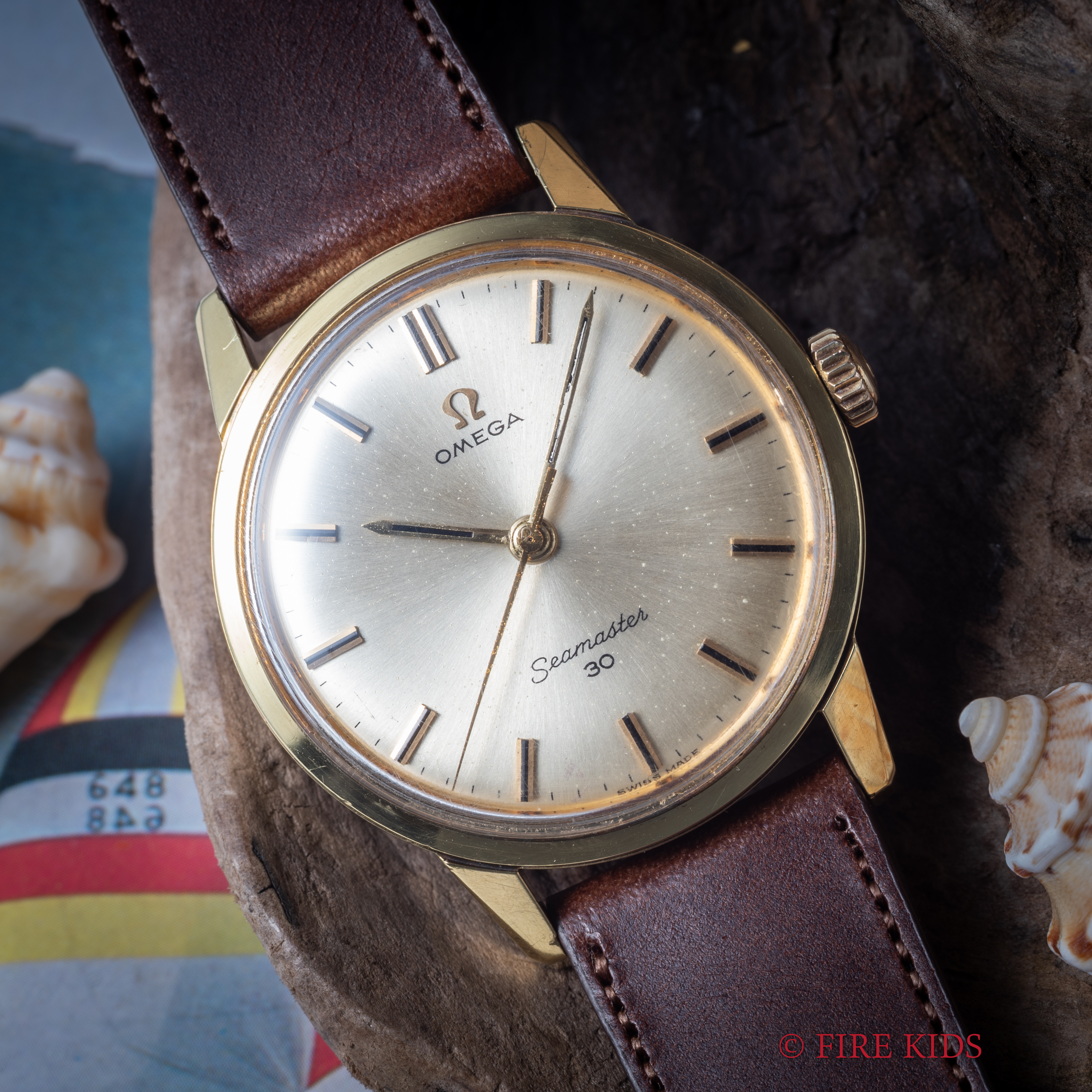 オメガ　シーマスター30　金張り　30mmキャリバー　1963年製　Cal.286　手巻き　ノンデイト