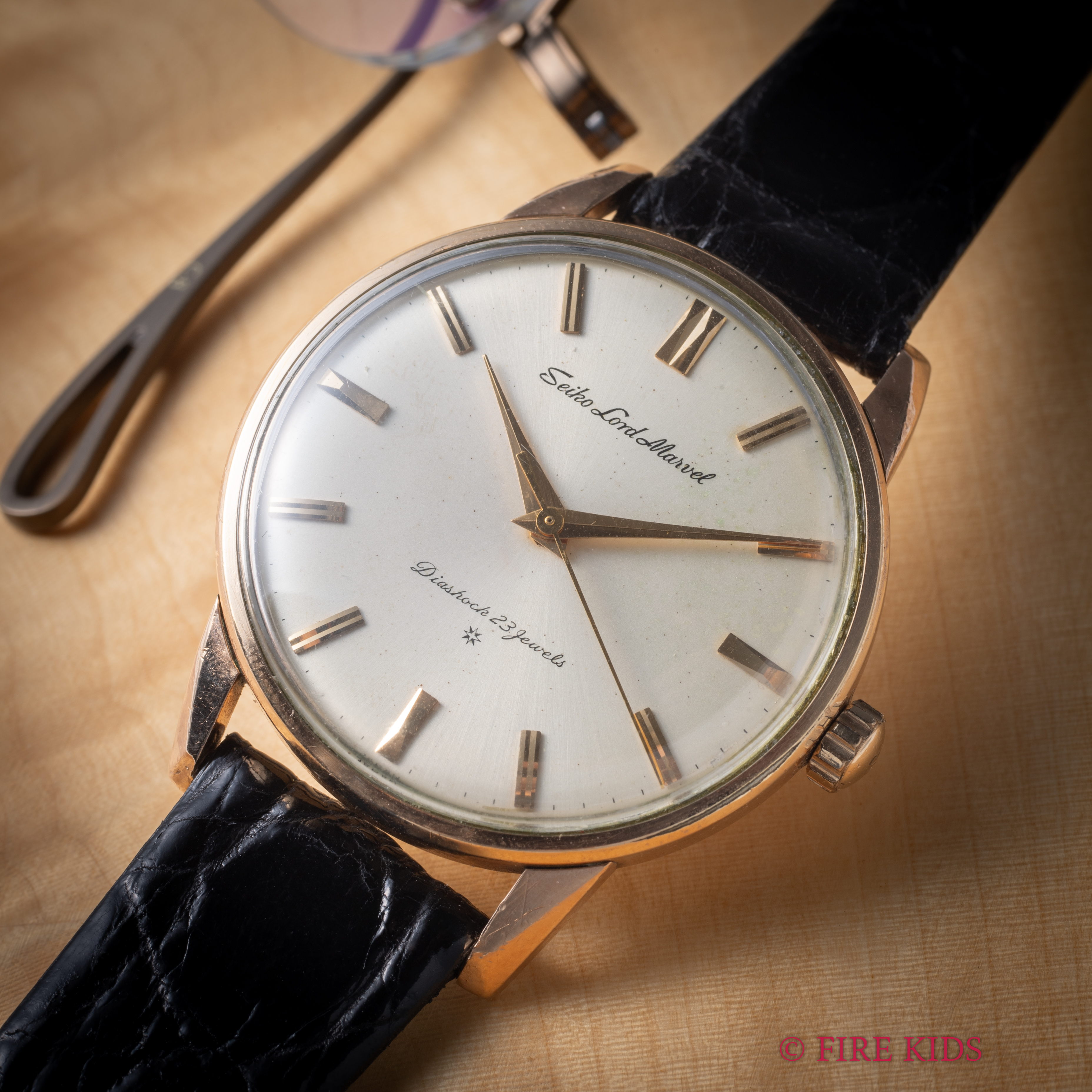 セイコー ロードマーベル 14総金張り 1962年製 SDダイヤル ロービート手巻き