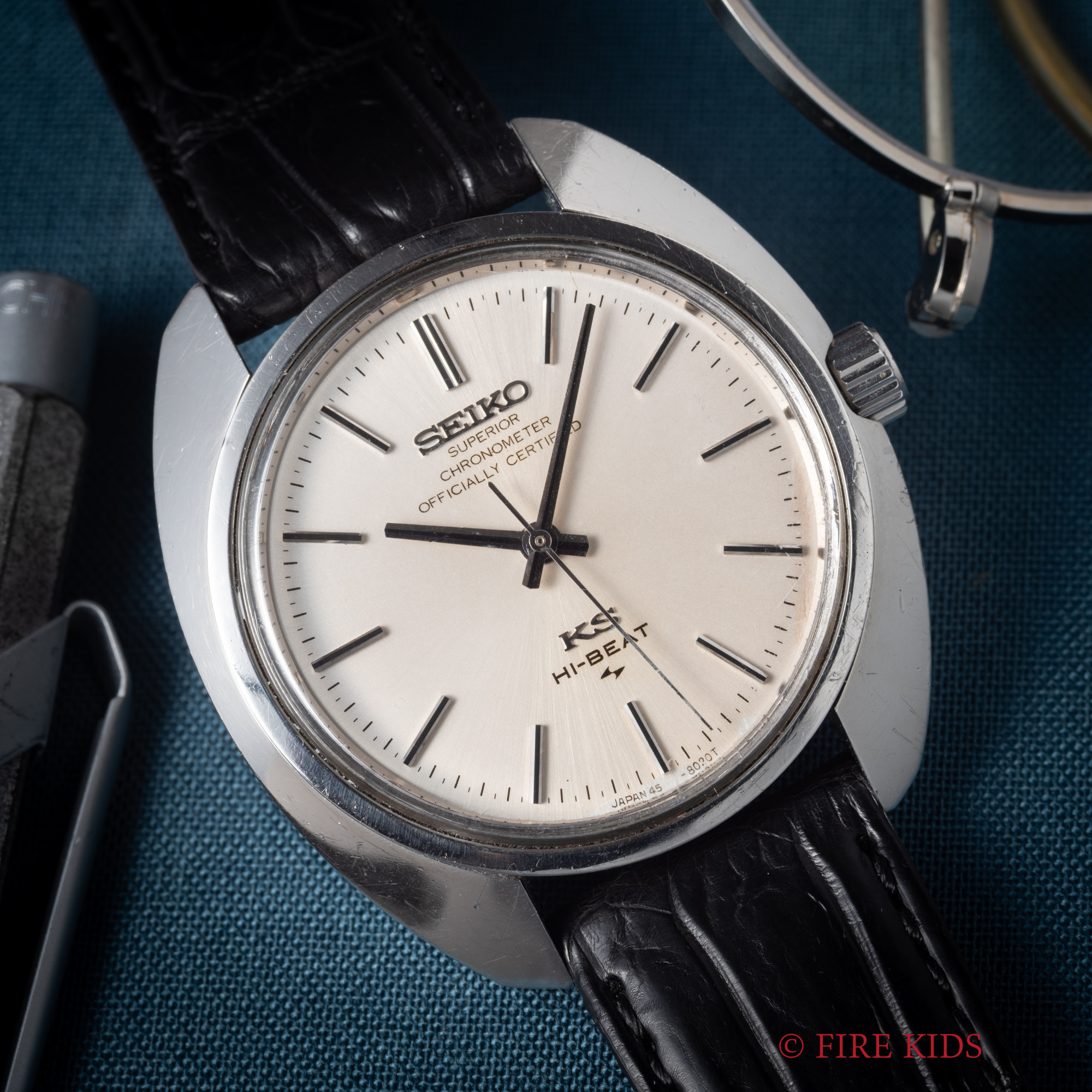 キングセイコー スーペリアクロノメーター ハイビート手巻き　1969年製 Cライン型ケース ノンデイト