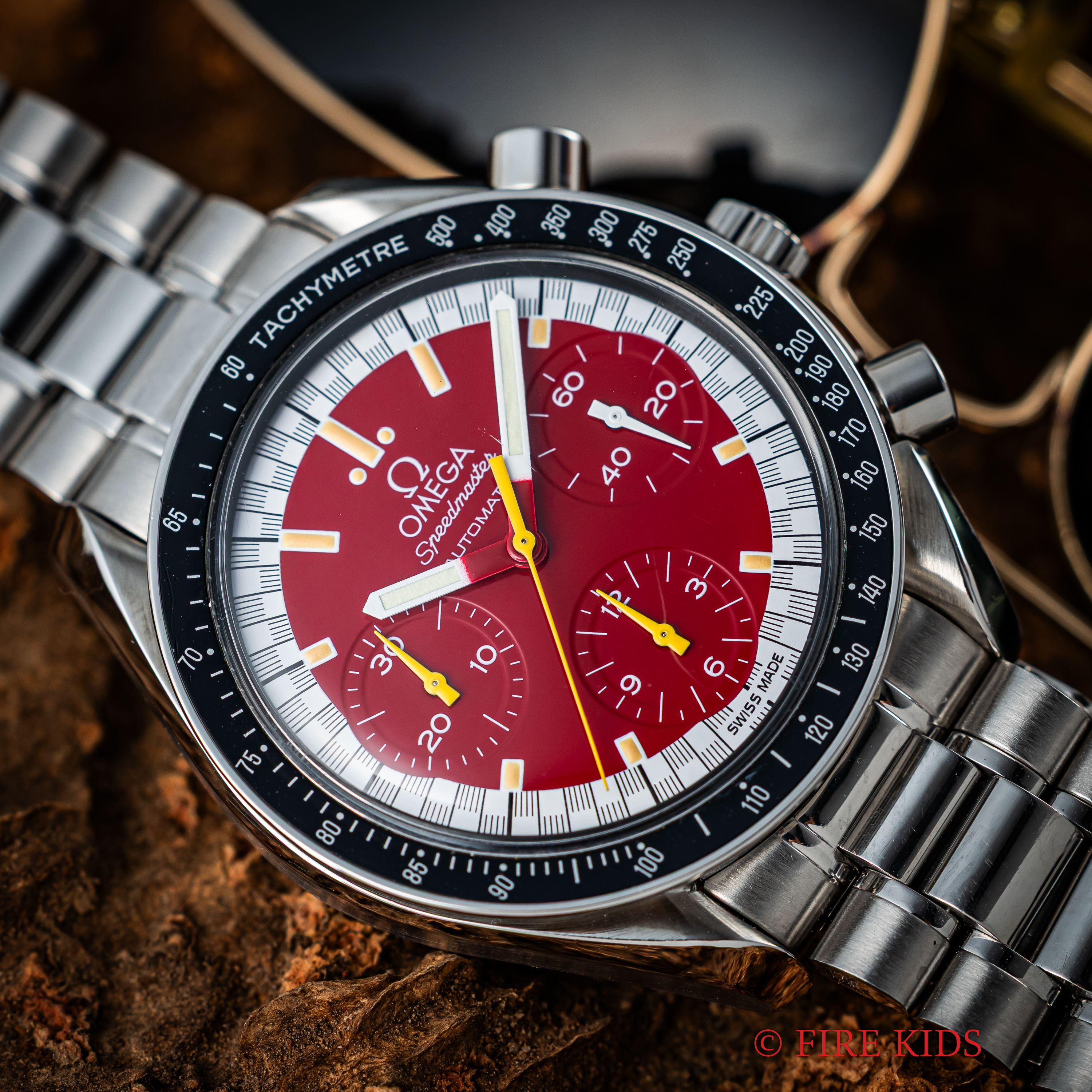 オメガ スピードマスター レーシング シューマッハモデル 1996年製 Ref.3510.81 自動巻 レッドダイヤル 純正ブレス