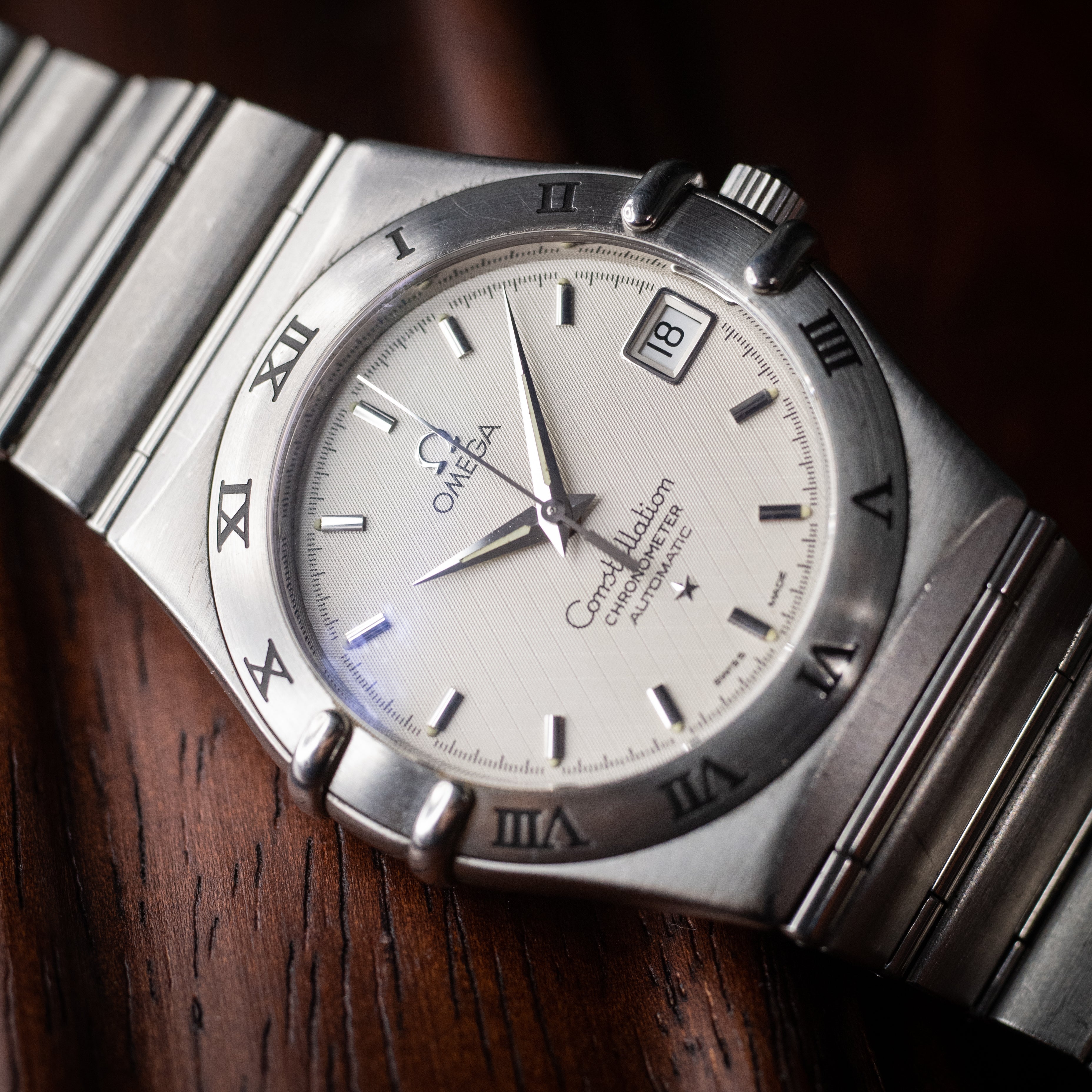 オメガ コンステレーション 1999年製 アイボリーダイヤル クロノメーター オートマチック