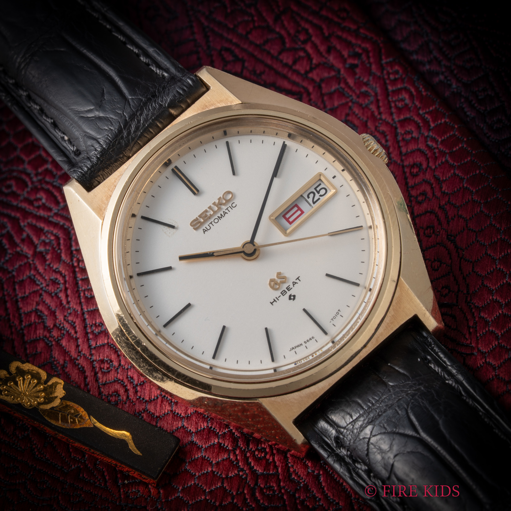 グランドセイコー 56GS CAPゴールド 1973年製 Ref.5646-7010 ハイビート自動巻 GSメダリオン