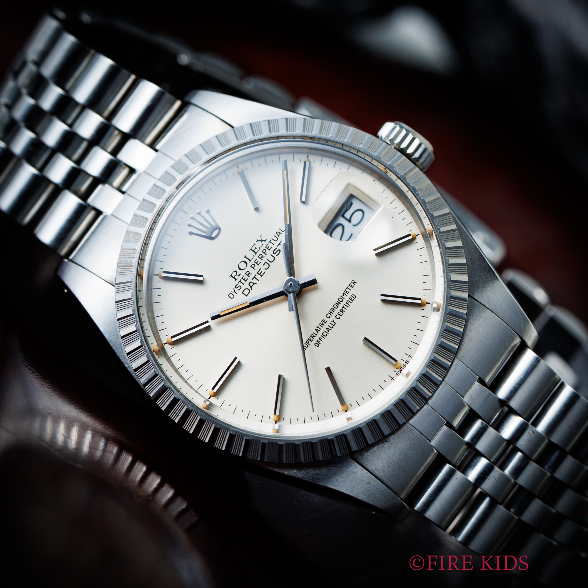 ロレックス デイトジャスト1985年製  Ref.16030 Cal.3035 自動巻きクロノメーター シルバーダイヤル 純正ジュビリーブレス