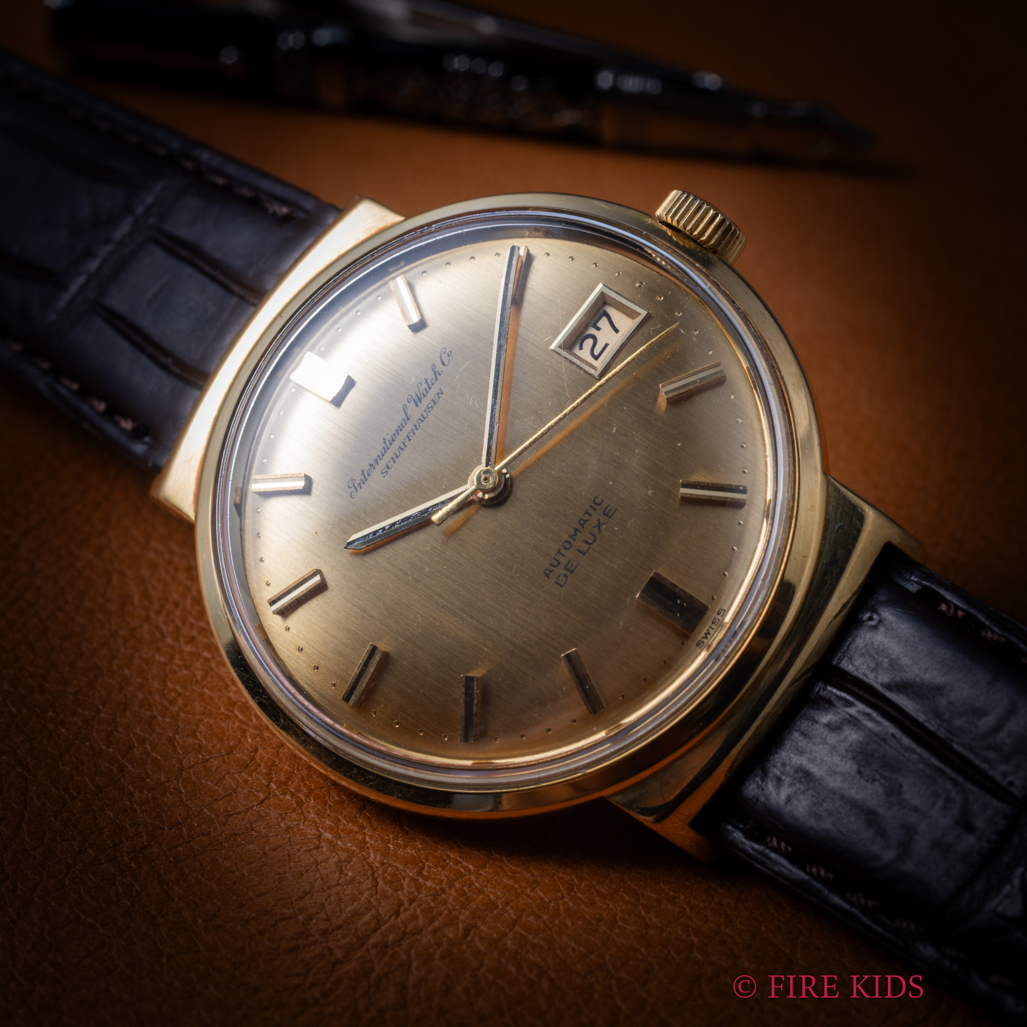 IWC デラックス 1968年製 Ref.R800A Cal.8541 18金イエローゴールド