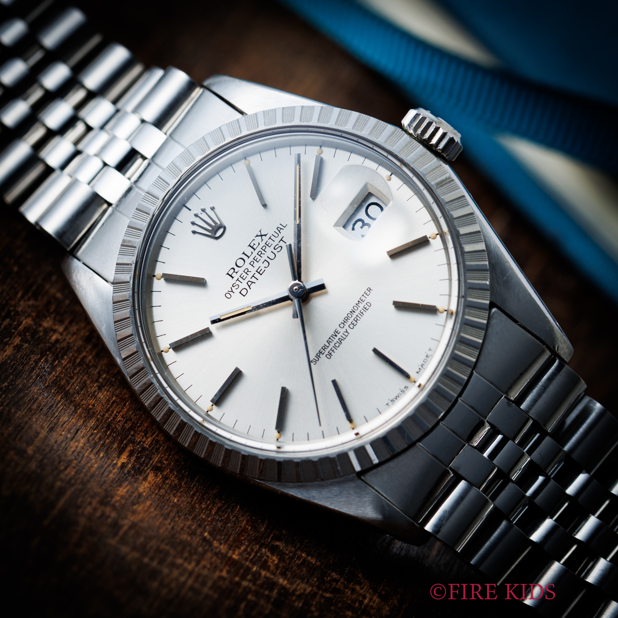 ロレックス デイトジャスト 1985年製 Ref.16030 エングレーブドベゼル シルバーダイヤル 純正ハードジュビリーブレス オールトリチウム