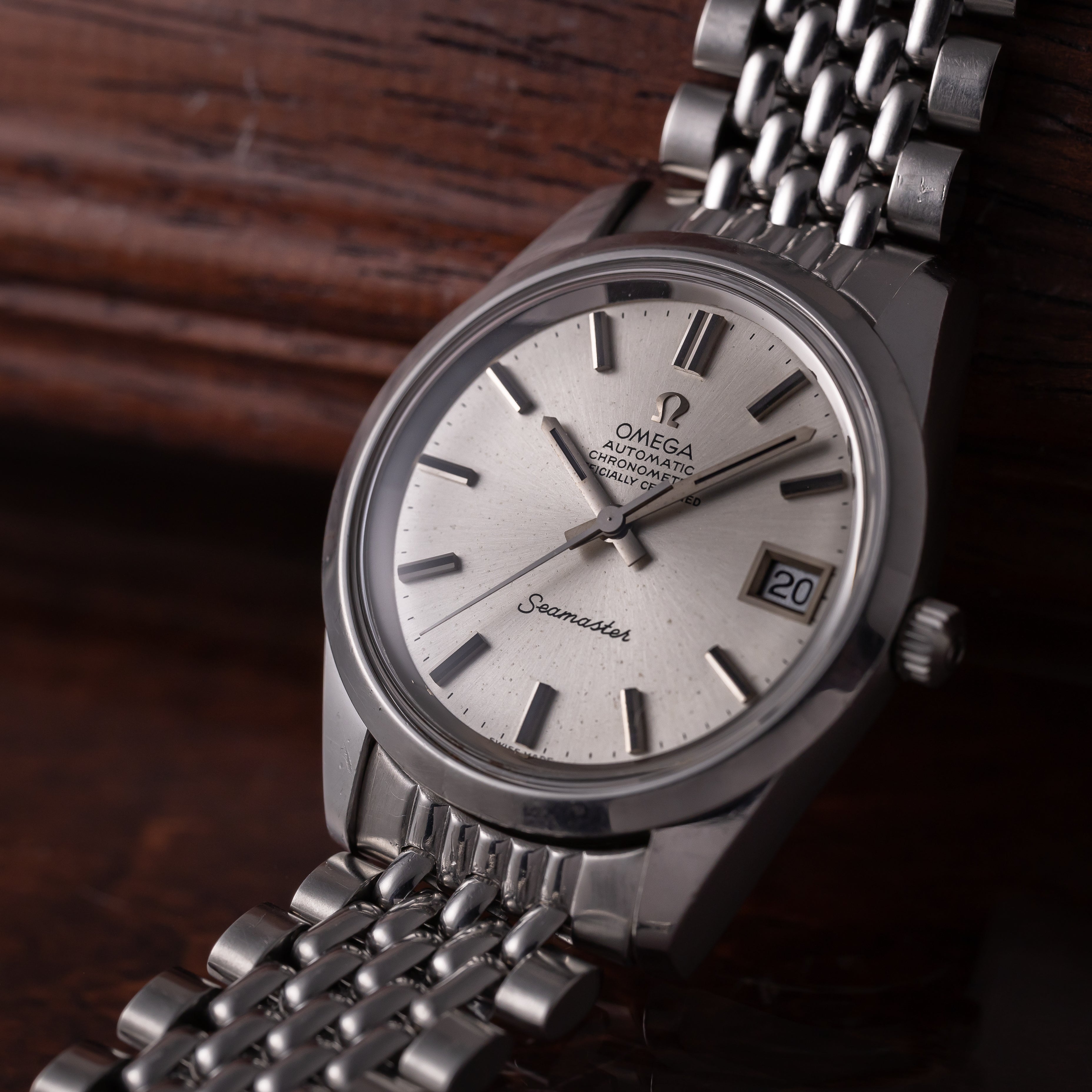 オメガ シーマスター 1971年製 クロノメーター ライスブレス付き