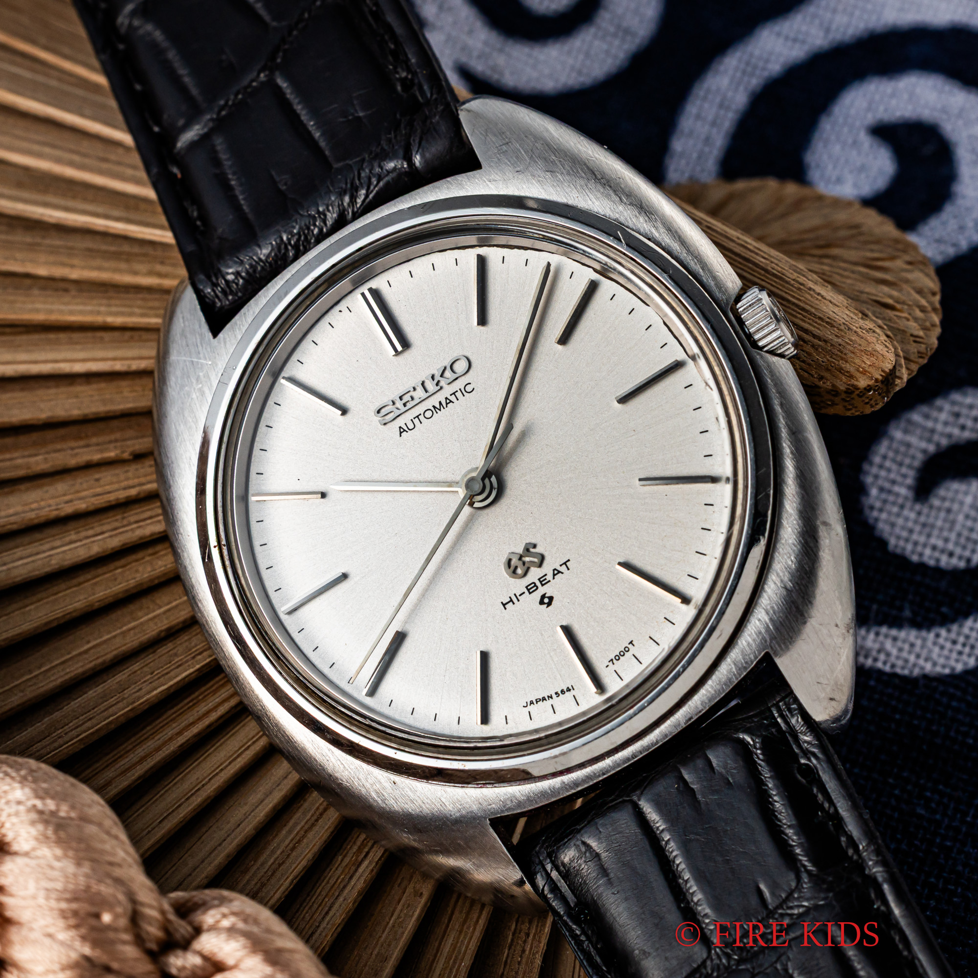 セイコー グランドセイコー 56GS 1971年製 Ref.5641-7000 ハイビート8振動自動巻きCal.5641 住友銀行永年勤続記念刻印 ノンデイト