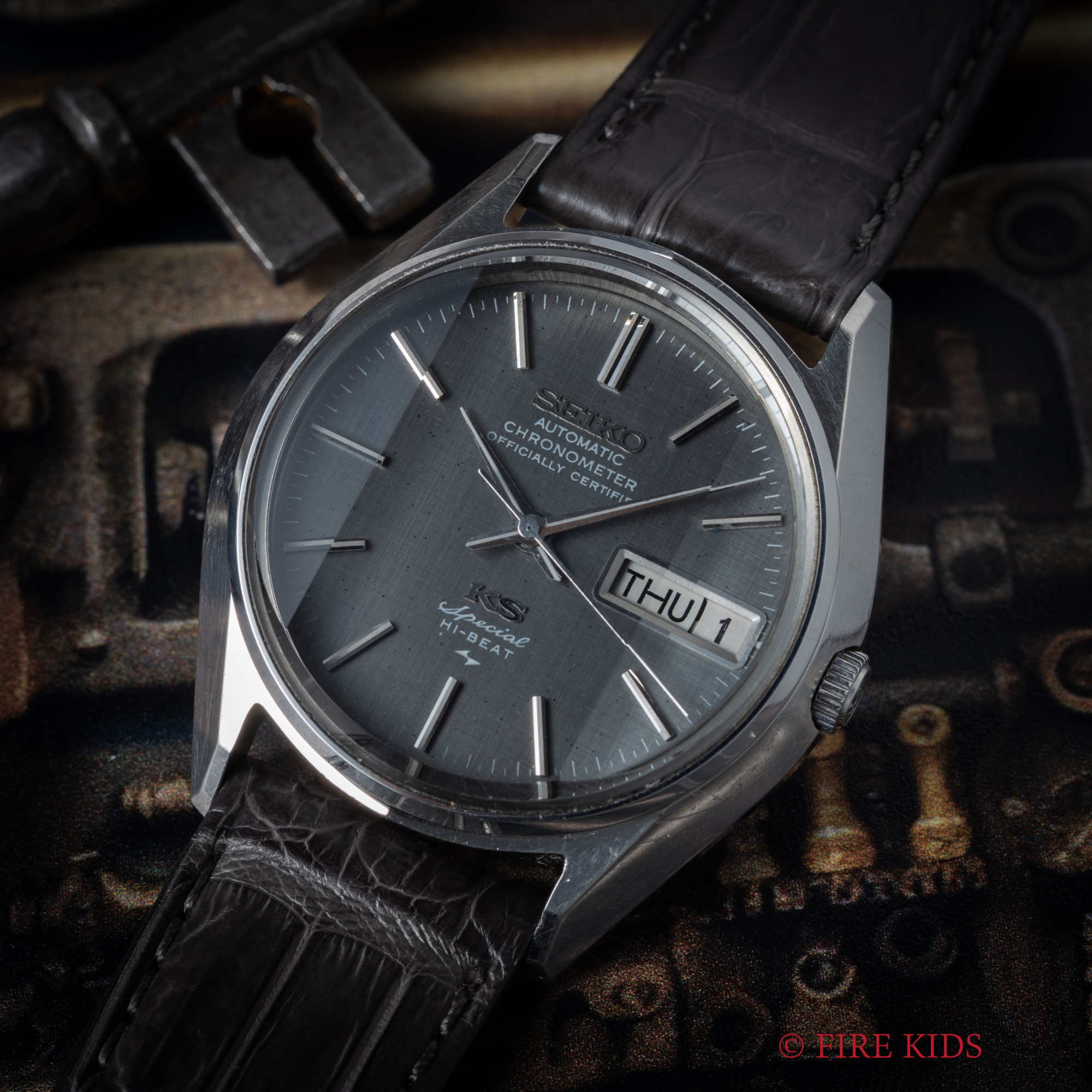 キングセイコー クロノメーター スペシャル 1972年製 グレーダイヤル カットガラス 自動巻 Ref.5246-7000 Cal.5246A