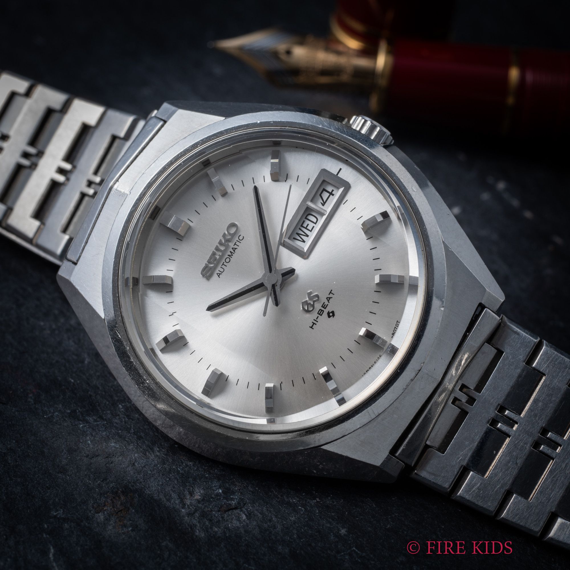 グランドセイコー 61GS 自動巻き ハイビート 1972年製 ブレス付き 3面カットガラス Ref.6146-8050