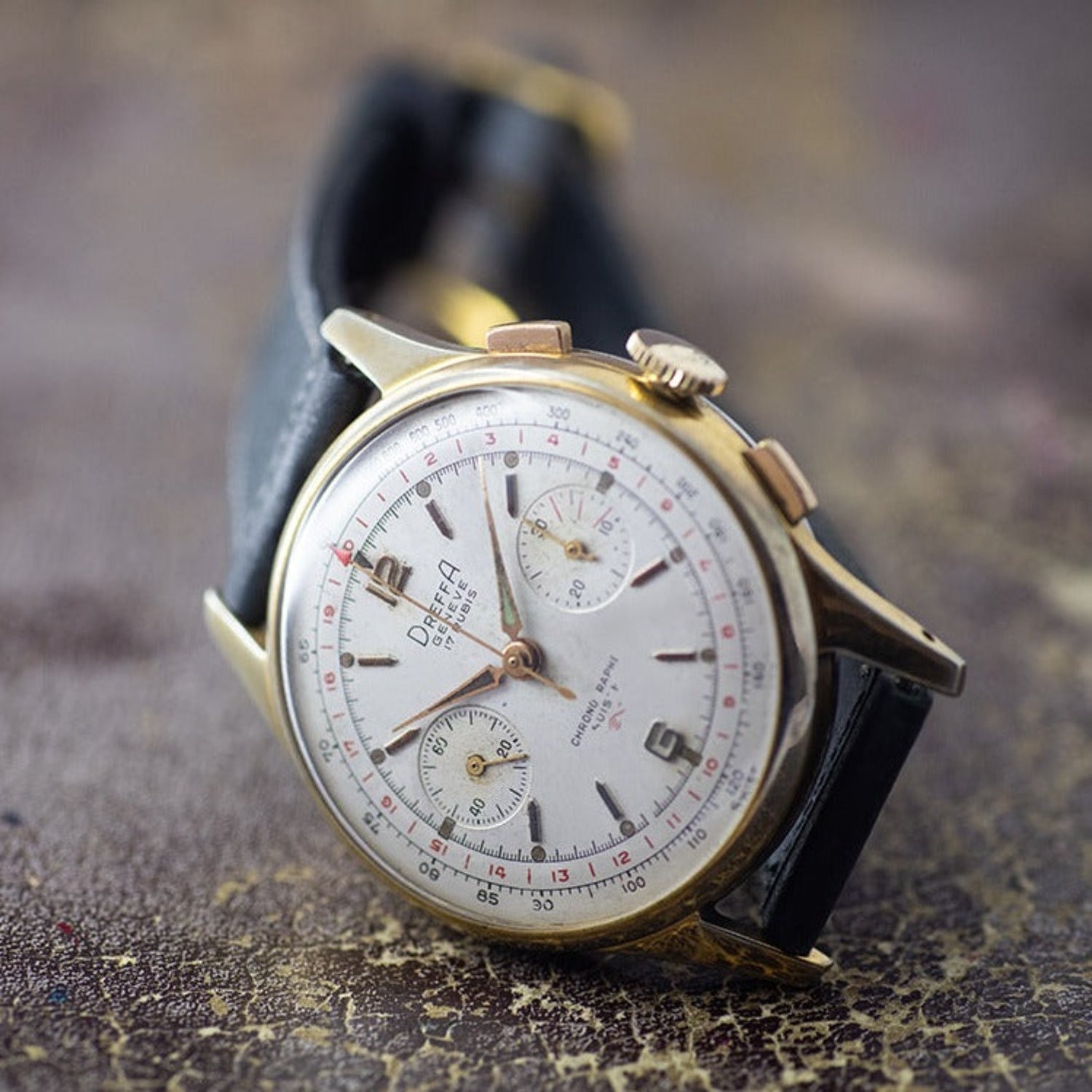 ドレッファ 手巻き クロノグラフバルジュー92 1940年代