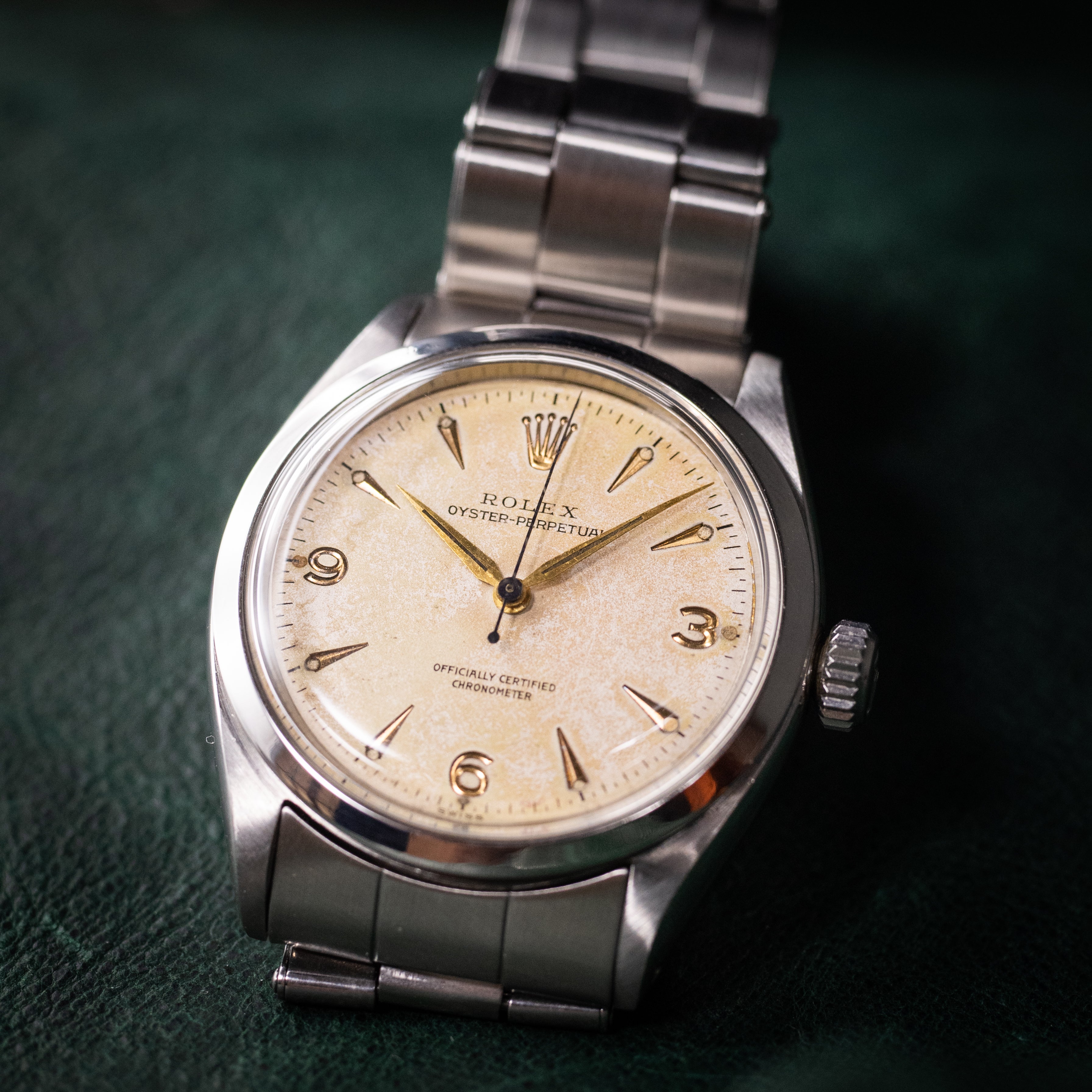 ロレックス 1954年製 オイスターパーペチュアル セミバブル Ref.6284 エクスプローラーダイヤル