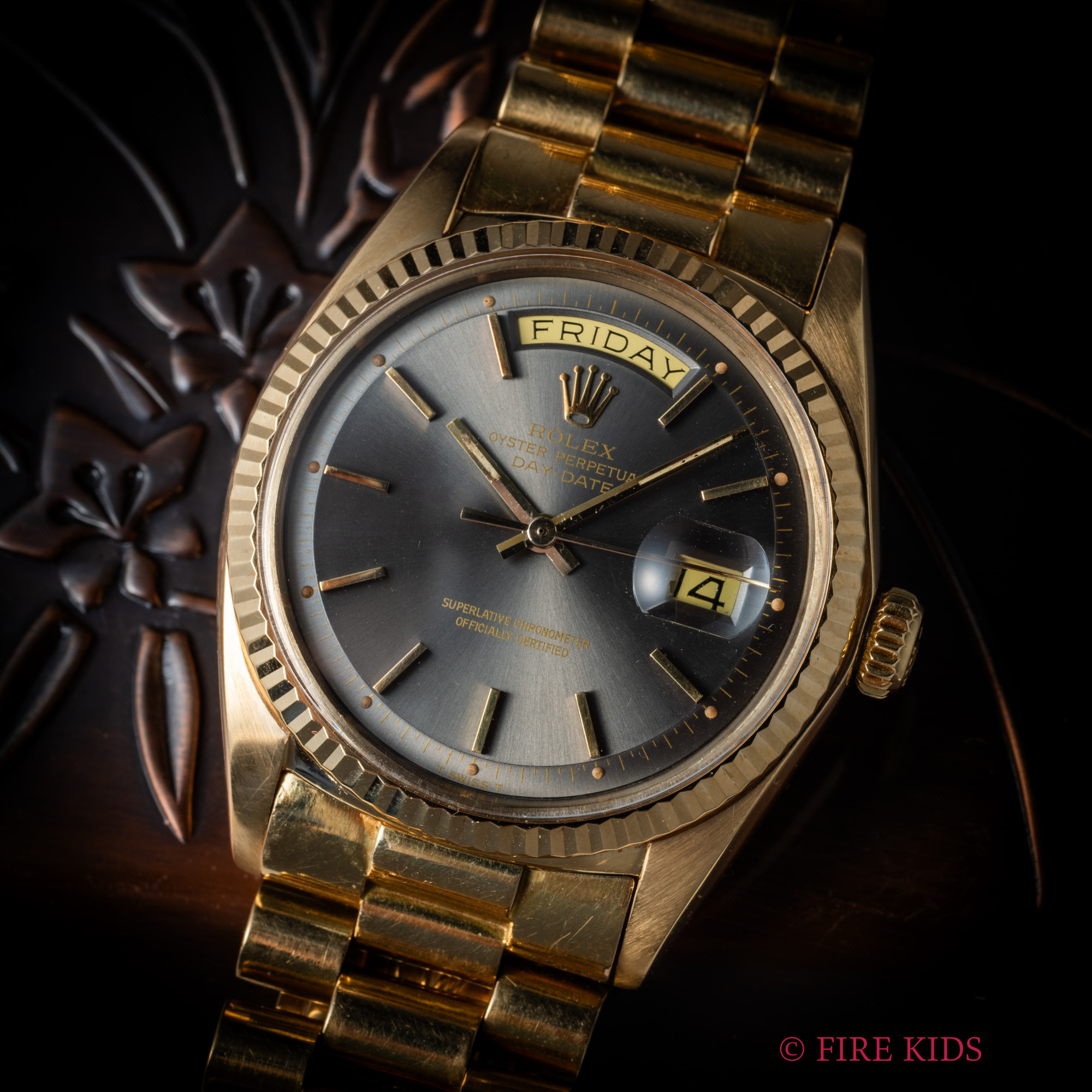 ロレックス　デイデイト　ref.1803　1971年製　グレーダイヤル　純正プレジデントブレス付